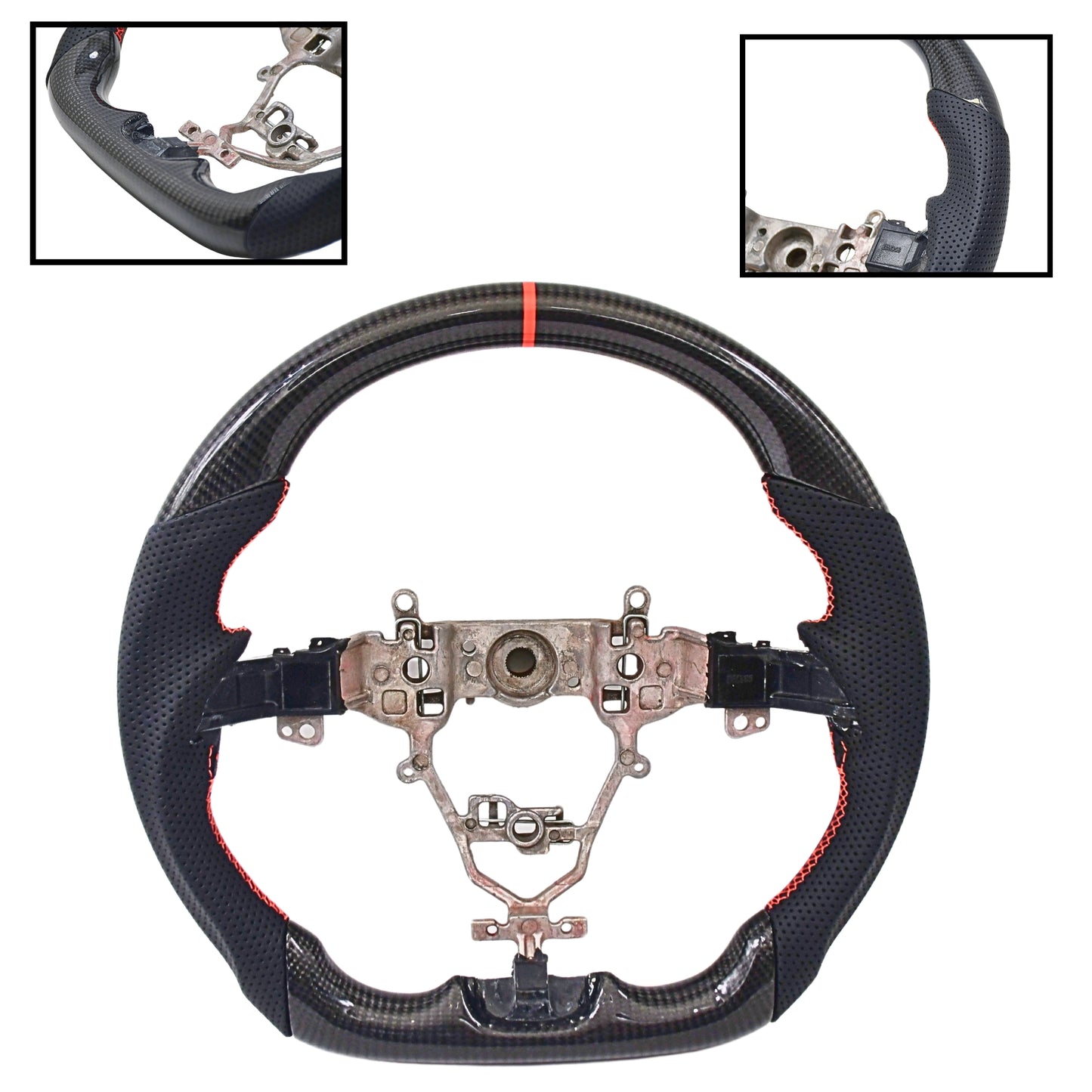 
                  
                    Muscle Steering Wheel for Maruti Suzuki Vitara Brezza-STEERING WHEEL-RETRO-Copy Carbon-CARPLUS
                  
                