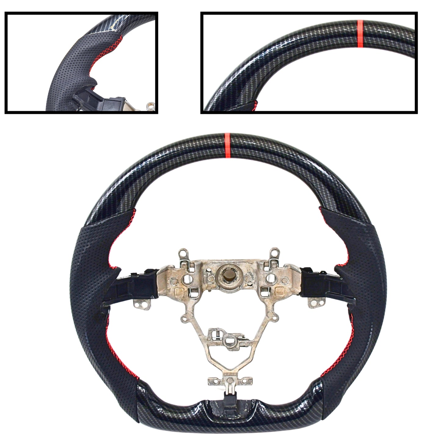 
                  
                    Muscle Steering Wheel for Maruti Suzuki Vitara Brezza-STEERING WHEEL-RETRO-Copy Carbon-CARPLUS
                  
                