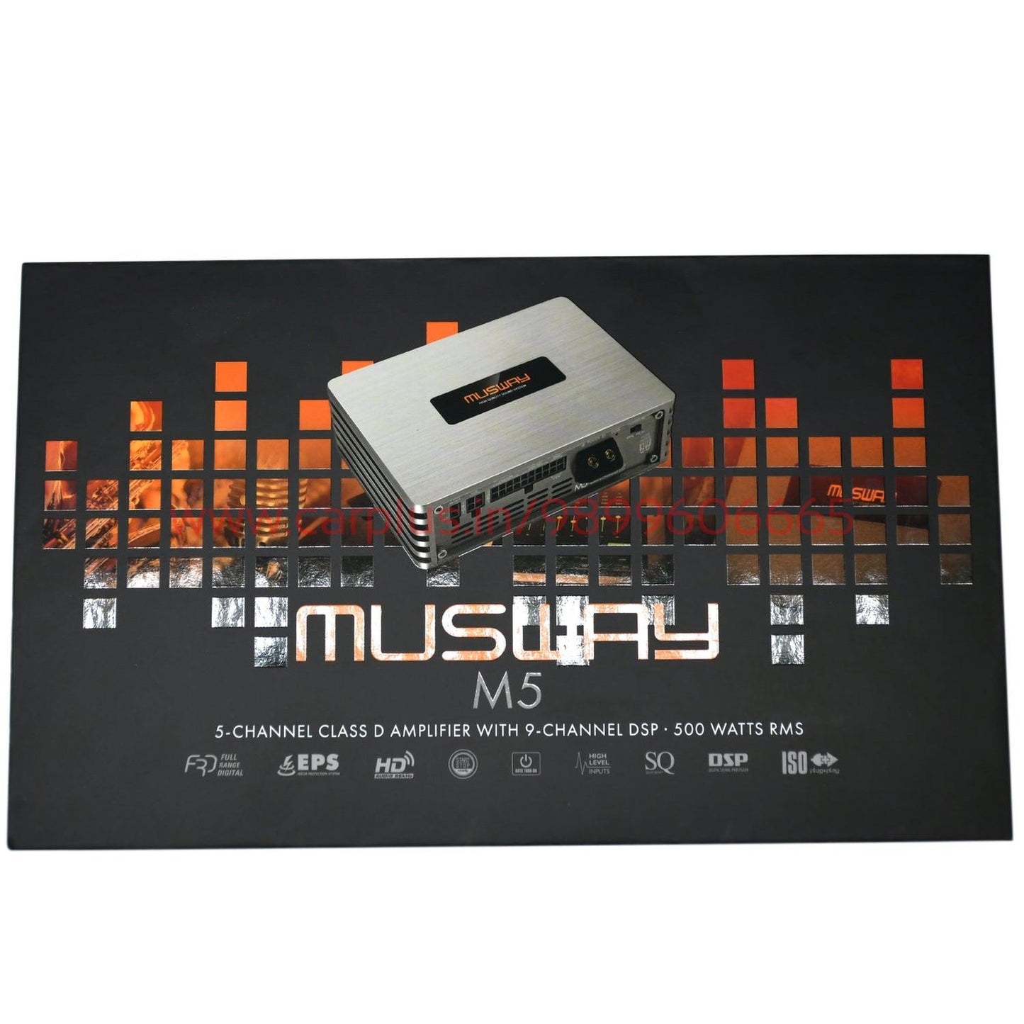 
                  
                    MUSWAY 5 Channel Amplifier With 9 Channel DSP - (M5)-AMPLIFIER-MUSWAY-CARPLUS
                  
                