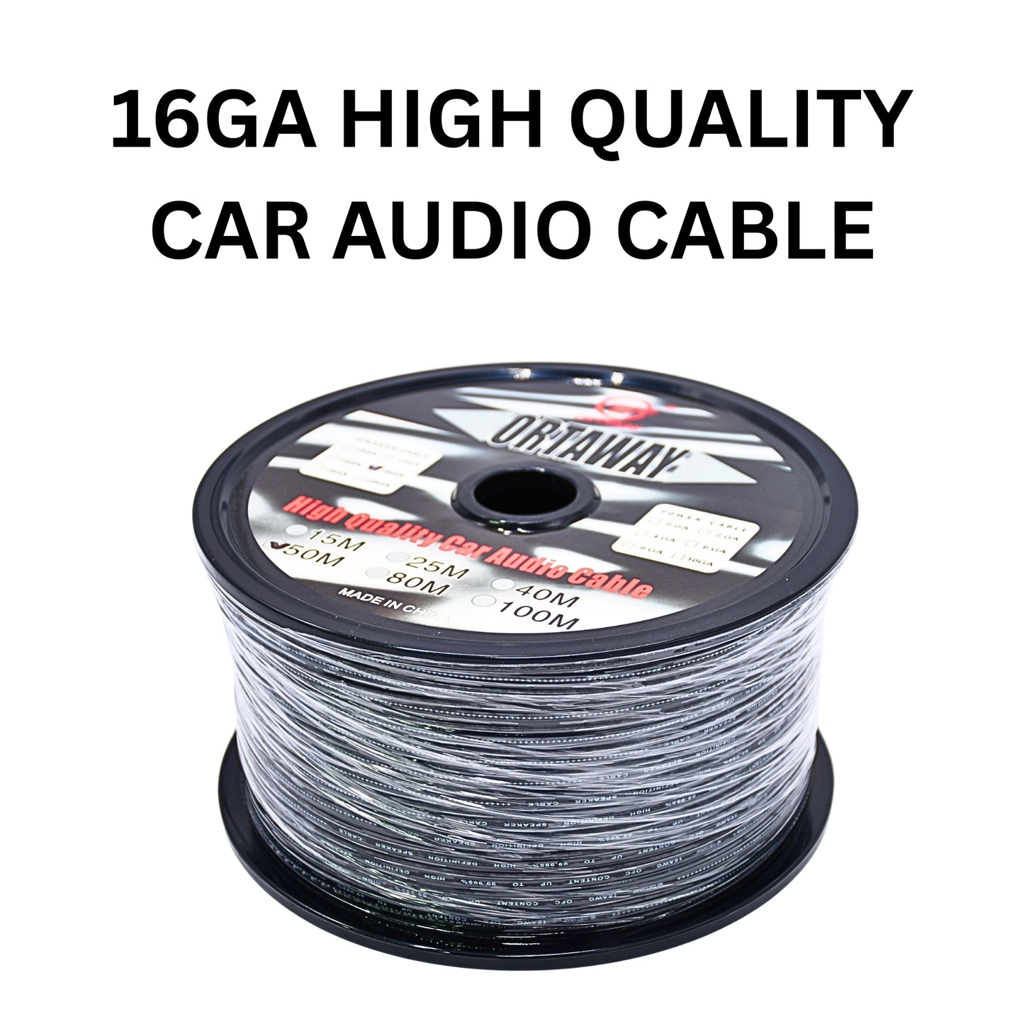 
                  
                    ORTAWAY - Pure OFC Speaker Cable-SPEAKER WIRE-ORTAWAY-12GA (50M)-CARPLUS
                  
                