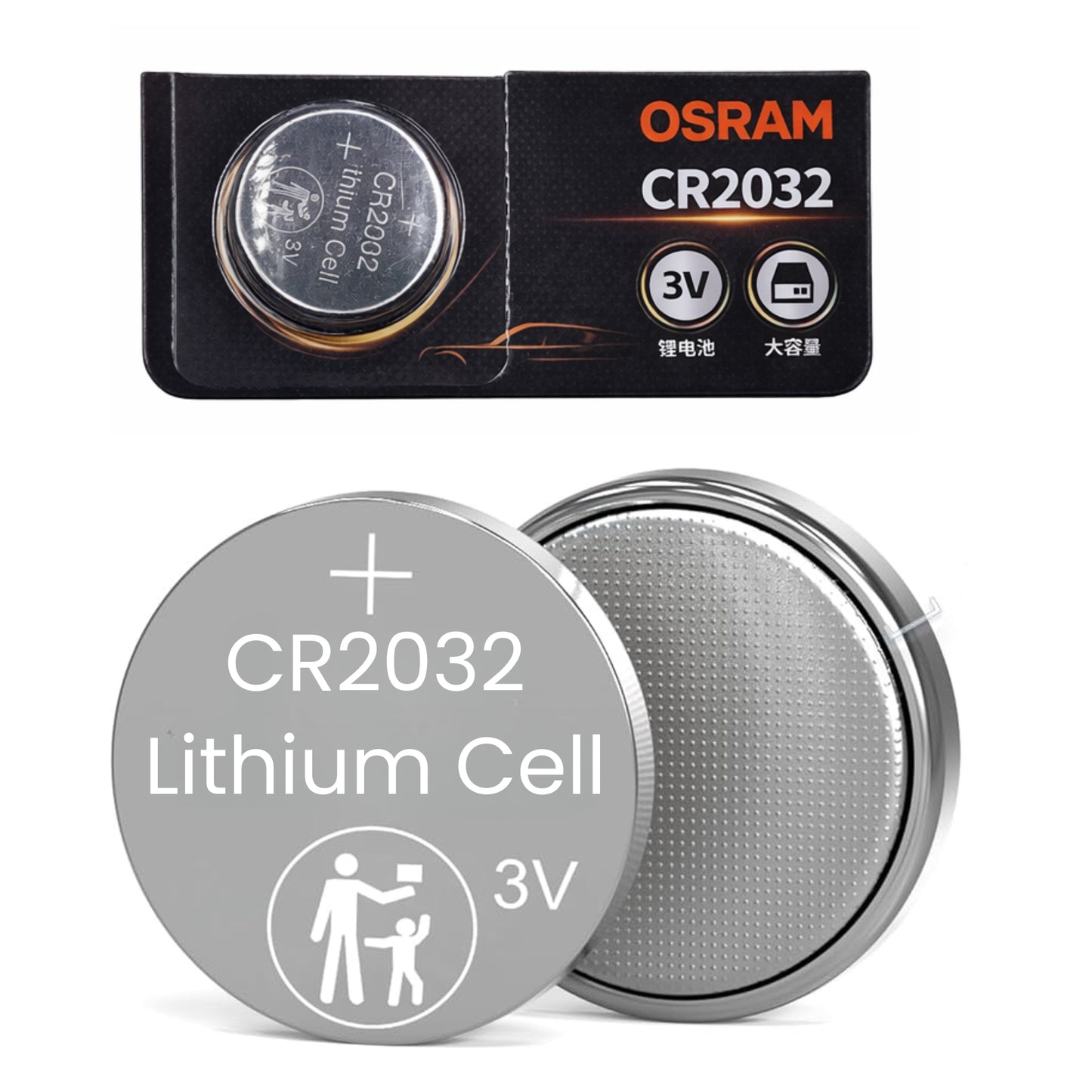 
                  
                    OSRAM 3V Lithium Cell CR2032-BATTERY-OSRAM-CARPLUS
                  
                