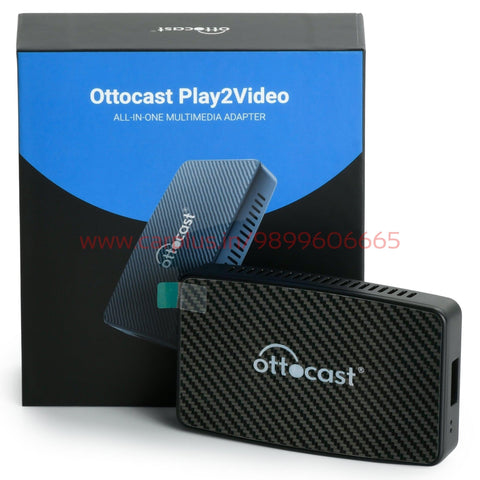 OTTOCAST Wireless Android Auto Car Adapter Play2Video, Newest Android Auto & Apple CarPlay 2 in 1 Multimedia Video Adapter, Wireless Adapter for Factory Wired CarPlay Cars, Built-in YouTube/Netflix ( Play2Video-CA-400)-CARPLAY-OTTOCAST-CARPLUS