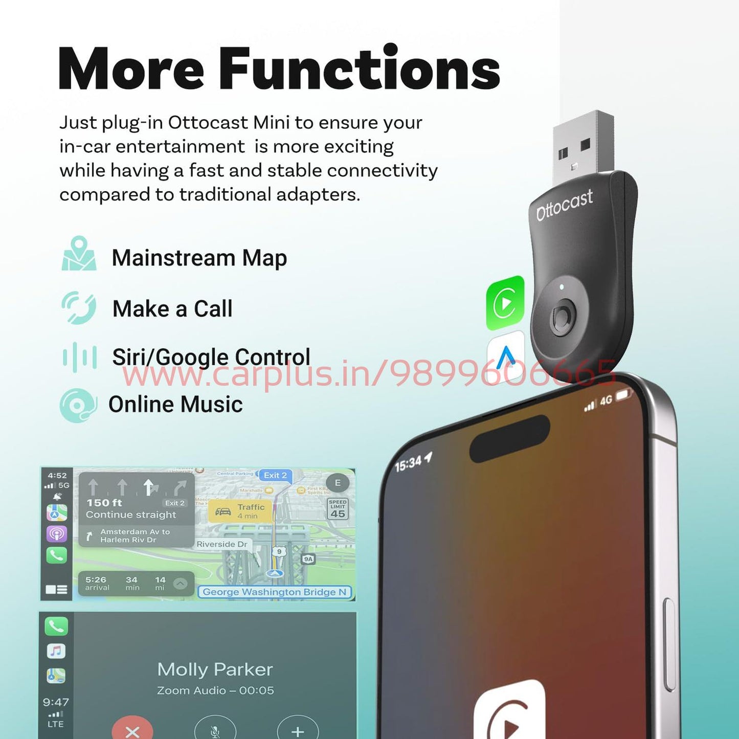 
                  
                    OTTOCAST Mini Wireless Carplay & Android Auto Adapter - CA505-CARPLAY-OTTOCAST-CARPLUS
                  
                