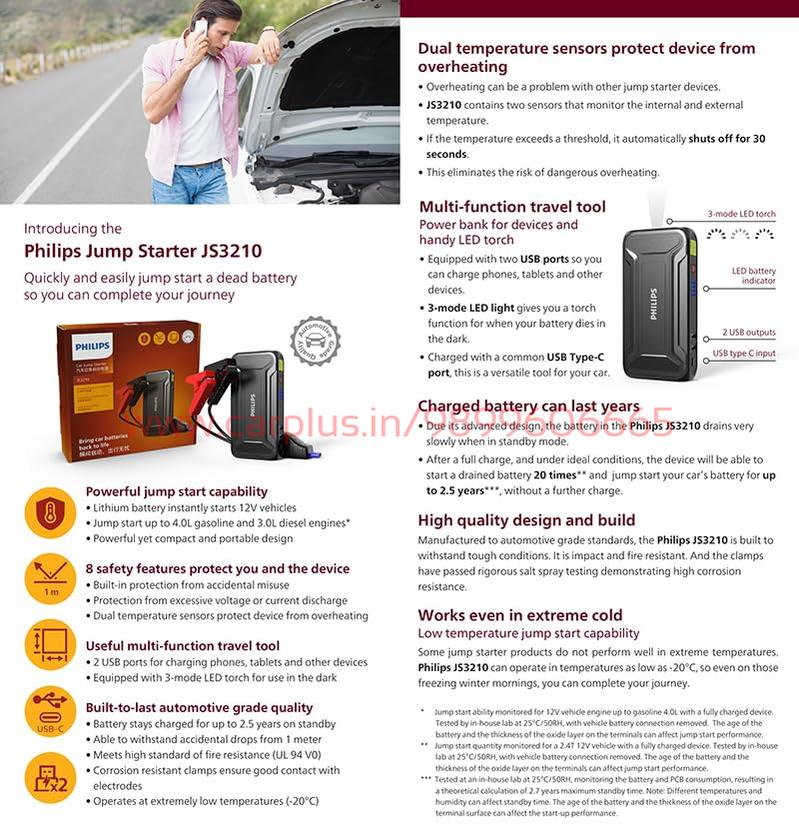 
                  
                    PHILIPS Car Jump Starter JS3210-CARPLUS-CARPLUS
                  
                