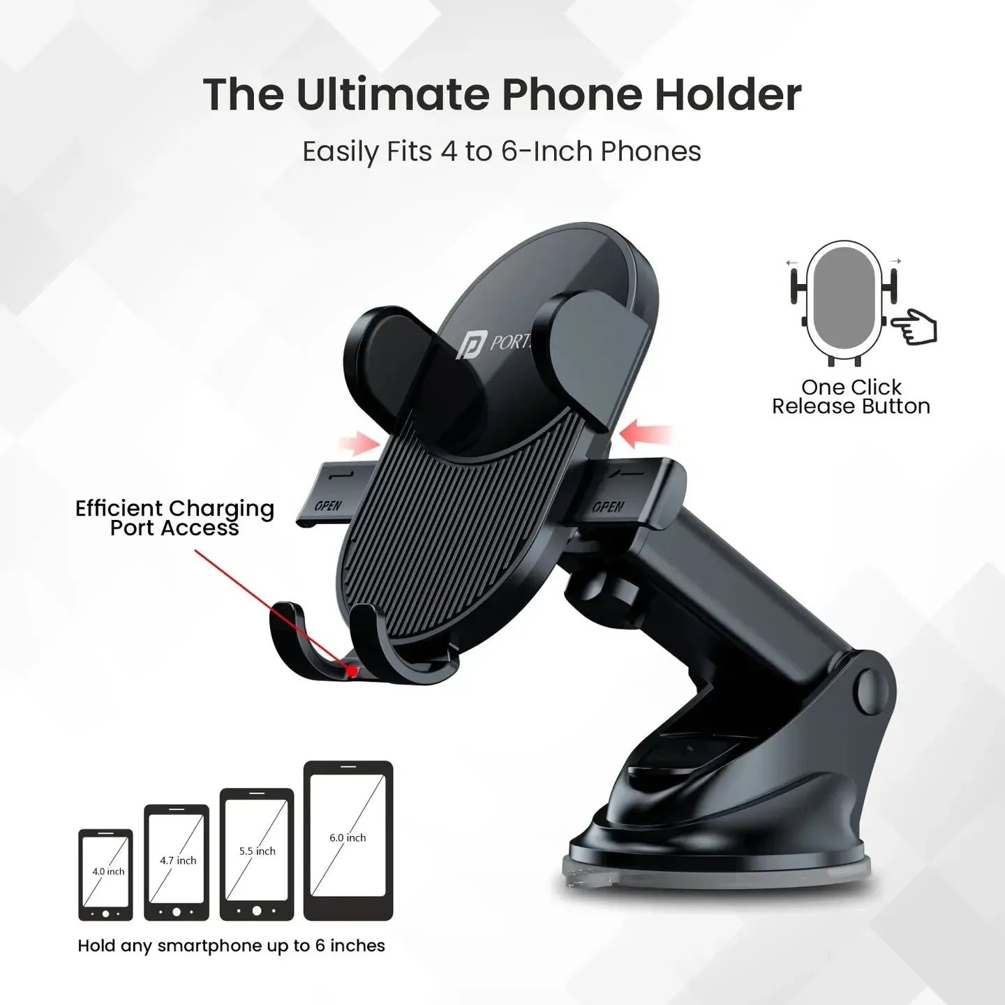 
                  
                    PORTRONICS CLAMP M3 Universal Mobile Holder-MOBILE HOLDER-PORTRONICS-CARPLUS
                  
                