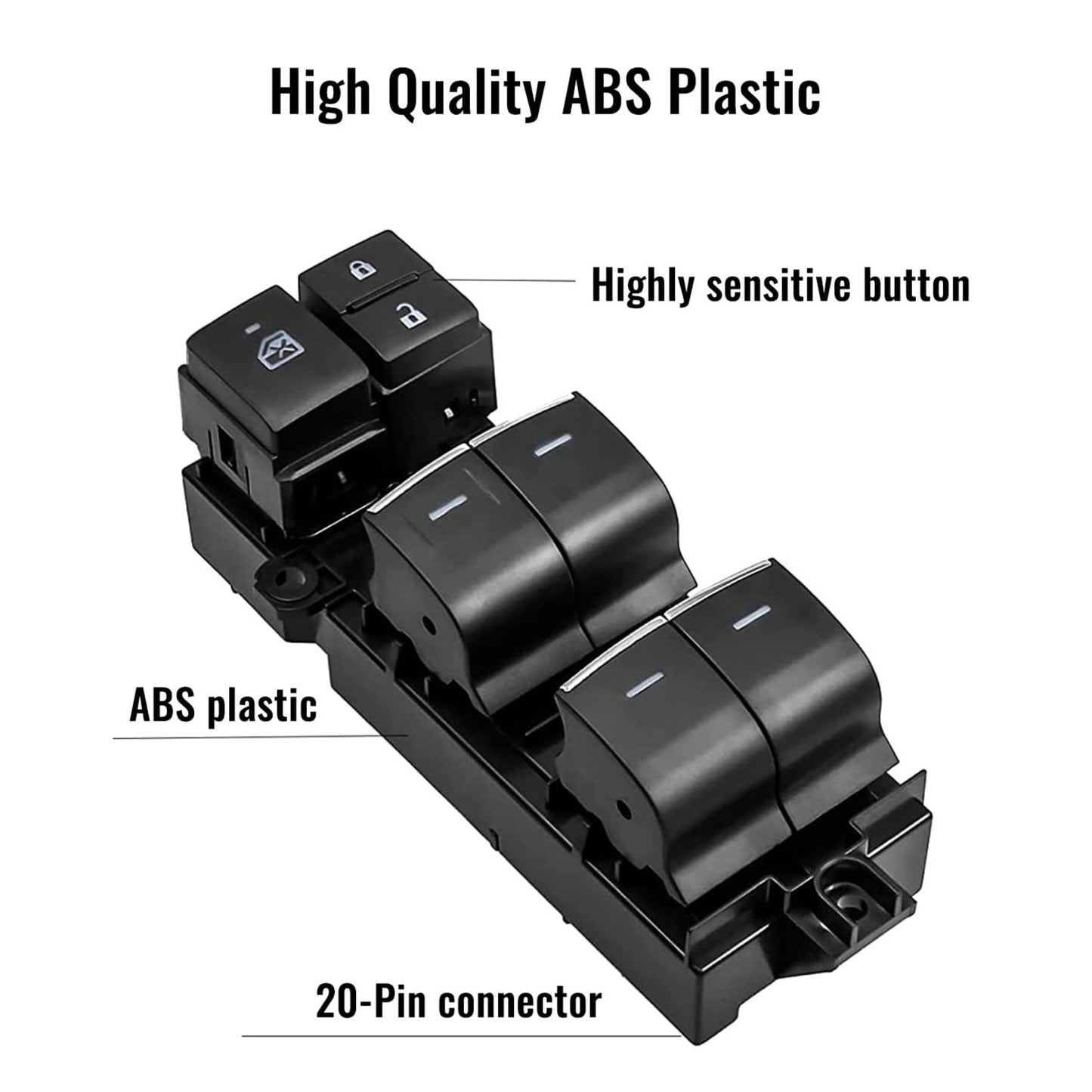 
                  
                    KMH Power Window Illumination Swiches for toyota hycross-SWITCH-RETRO-CARPLUS
                  
                
