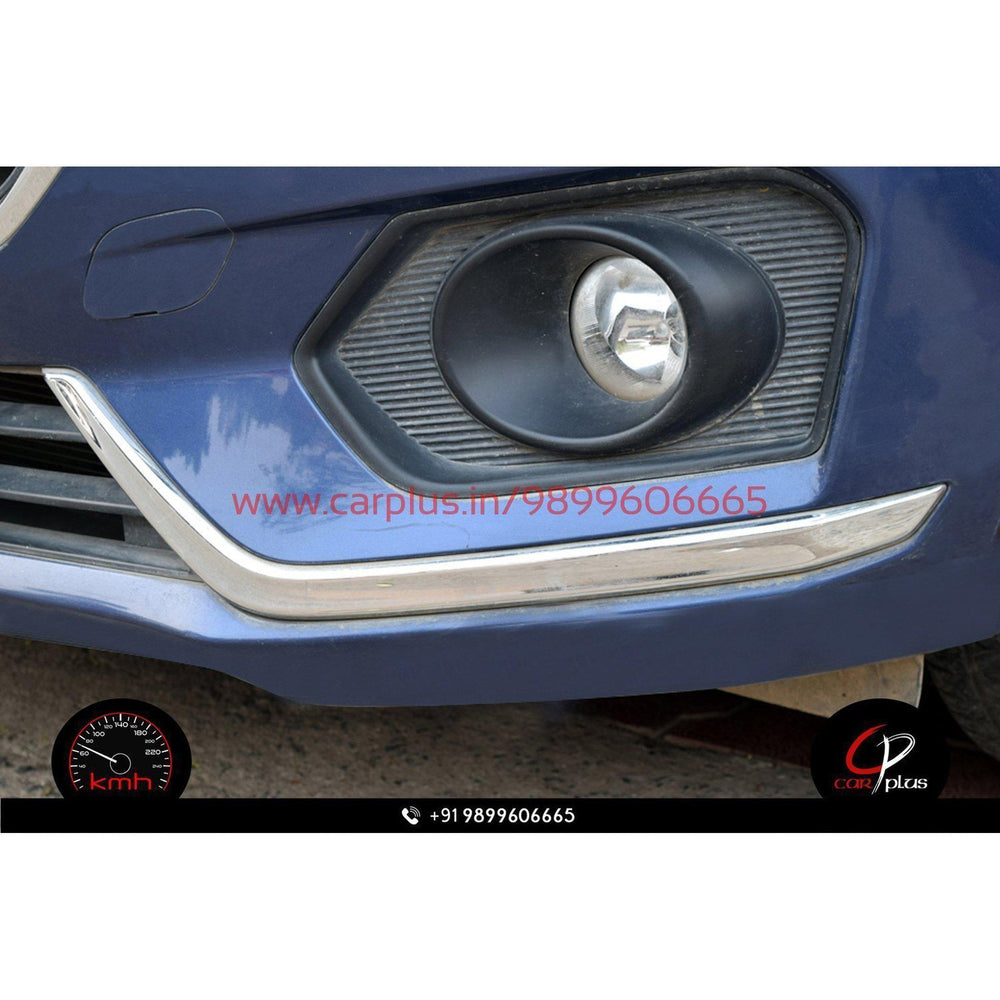 Qubolin Fog Light Cover Chrome for Maruti Suzuki Dzire 2018 CARPLUS