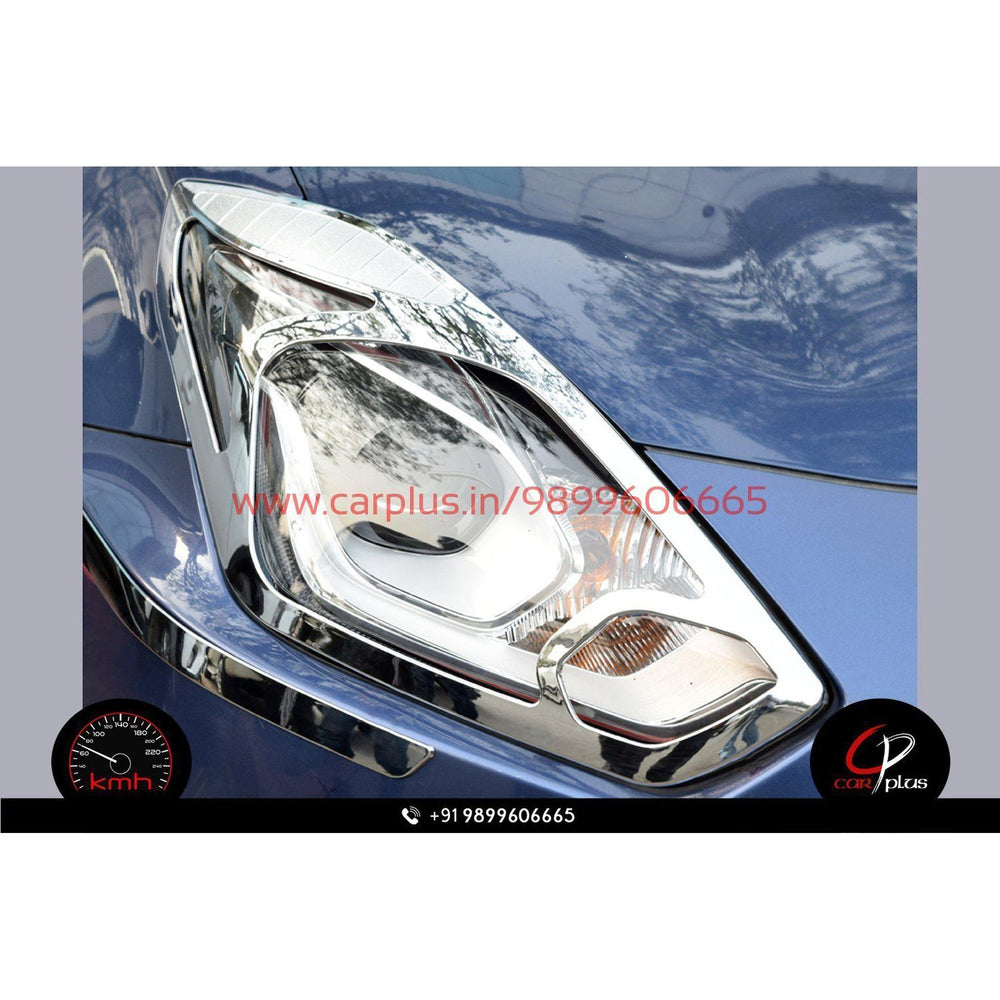 Qubolin Headlight Cover Chrome for Maruti Suzuki Dzire (3rd GEN