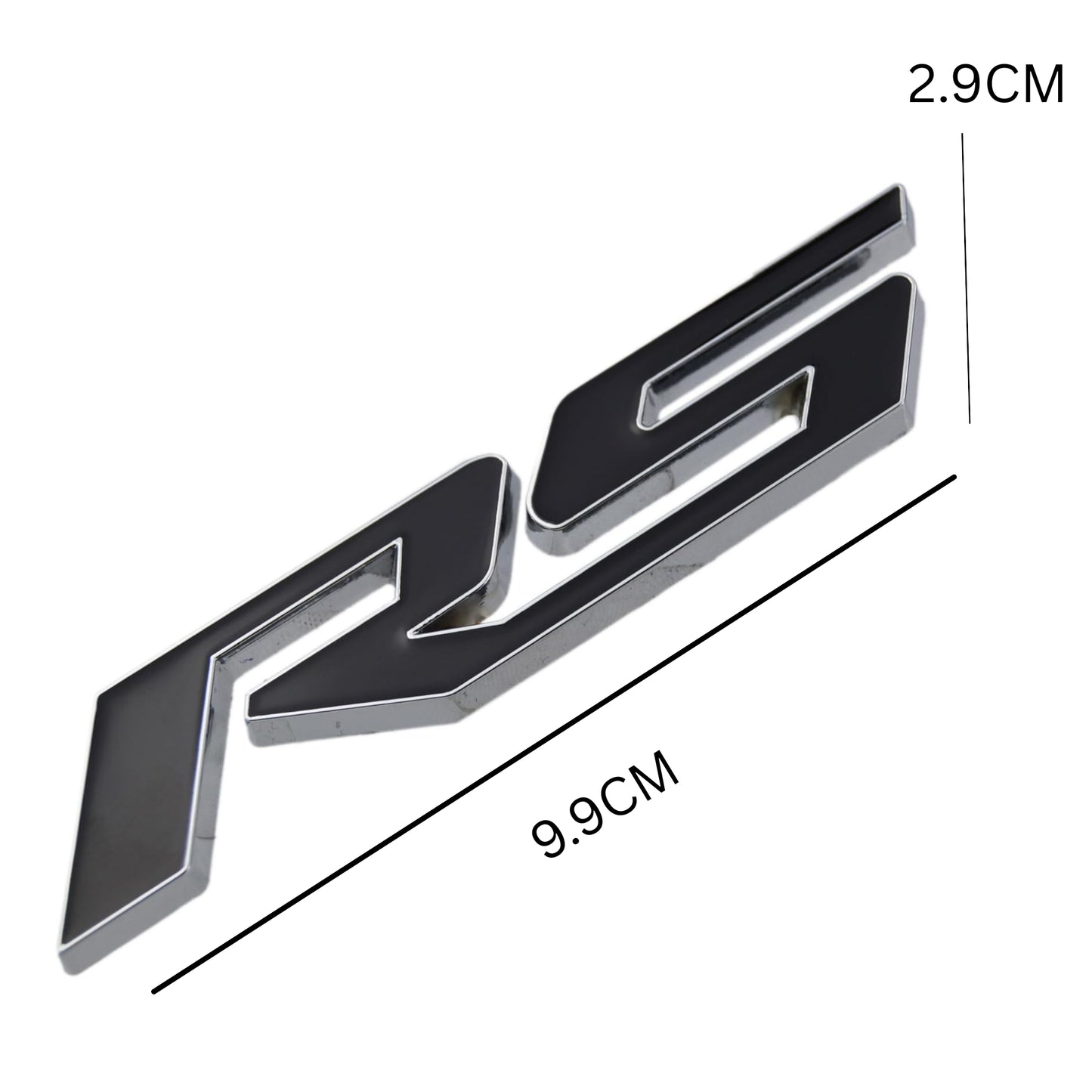 
                  
                    RS Emblem 3D Badge-BADGES-CARPLUS-Black & Chrome (Metal) - D1-CARPLUS
                  
                
