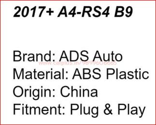 
                  
                    Audi 16-17 A4 RS4-AUDI GRILLS-RETRO SOLUTIONS-CARPLUS
                  
                