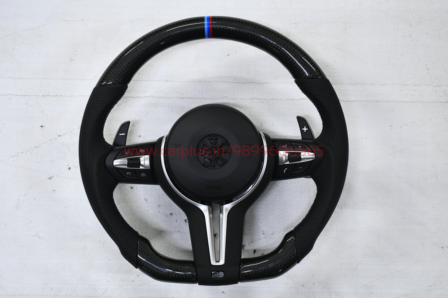 
                  
                    BMW M3 F30 Steering Wheel real carbon, 3 Series F30 2013-19 , 1 Series F20 2013-18 , X1 F48 2016-22 , X3 F25 2010-16, X5 F15 2014-17 , 3 GT F34 , X6 2014-17-STEERING WHEEL-RETRO SOLUTIONS-CARPLUS
                  
                