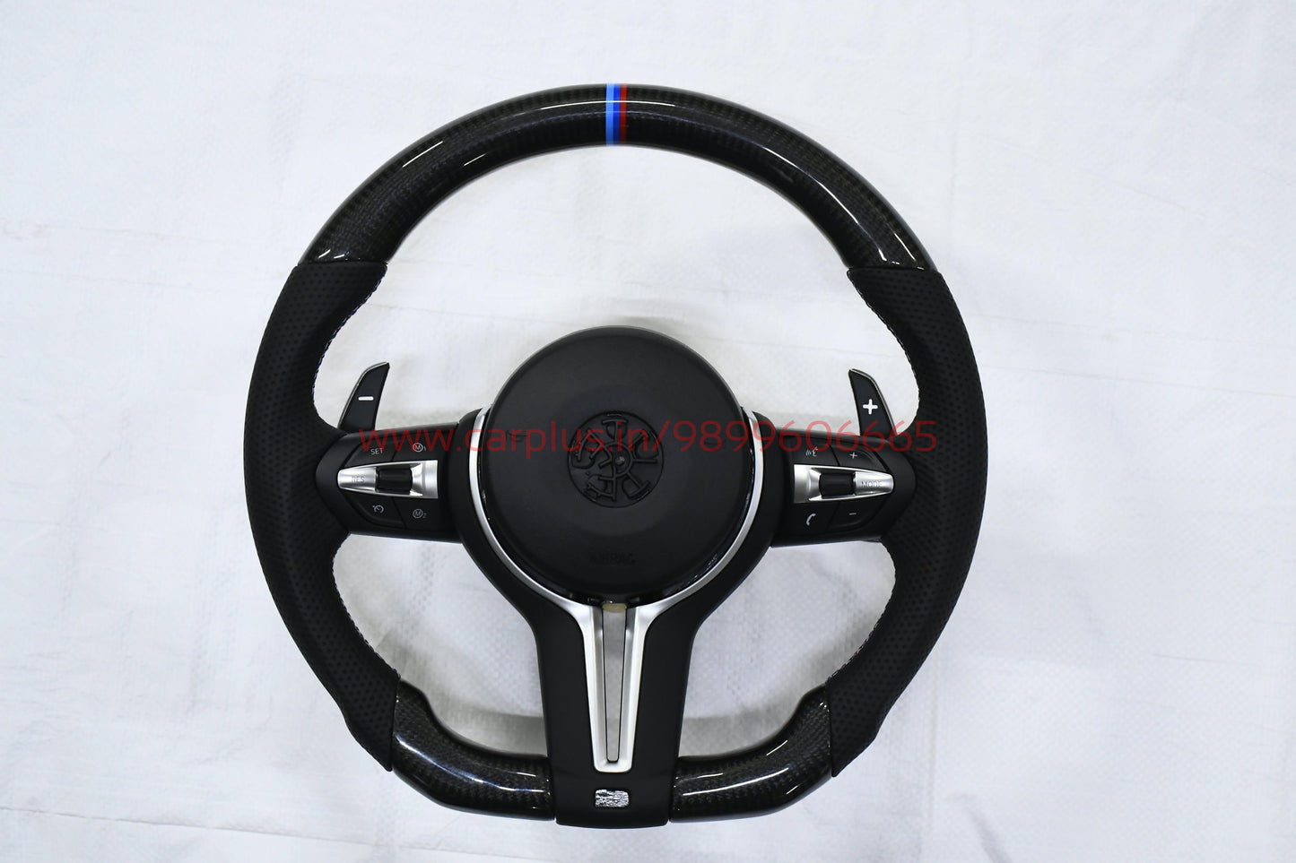 
                  
                    BMW M3 F30 Steering Wheel real carbon, 3 Series F30 2013-19 , 1 Series F20 2013-18 , X1 F48 2016-22 , X3 F25 2010-16, X5 F15 2014-17 , 3 GT F34 , X6 2014-17-STEERING WHEEL-RETRO SOLUTIONS-CARPLUS
                  
                