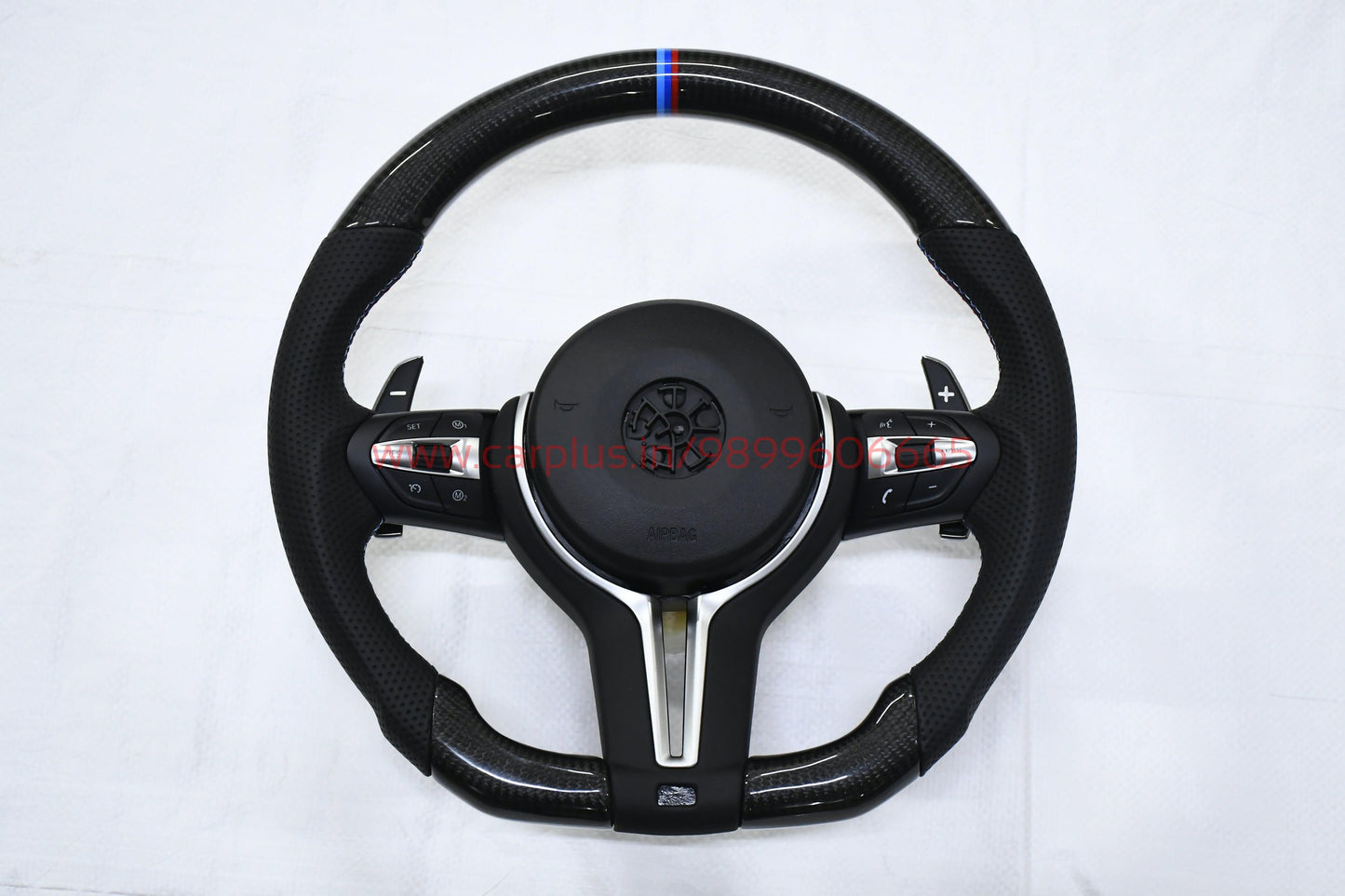 
                  
                    BMW M3 F30 Steering Wheel real carbon, 3 Series F30 2013-19 , 1 Series F20 2013-18 , X1 F48 2016-22 , X3 F25 2010-16, X5 F15 2014-17 , 3 GT F34 , X6 2014-17-STEERING WHEEL-RETRO SOLUTIONS-CARPLUS
                  
                