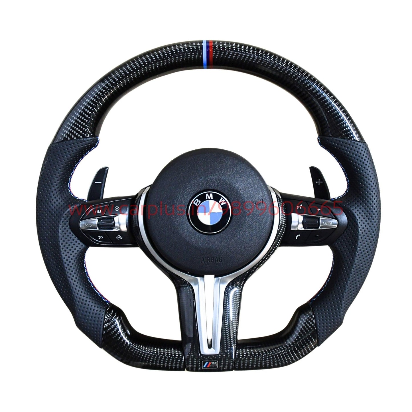 
                  
                    BMW M3 F30 Steering Wheel real carbon, 3 Series F30 2013-19 , 1 Series F20 2013-18 , X1 F48 2016-22 , X3 F25 2010-16, X5 F15 2014-17 , 3 GT F34 , X6 2014-17-STEERING WHEEL-RETRO SOLUTIONS-CARPLUS
                  
                
