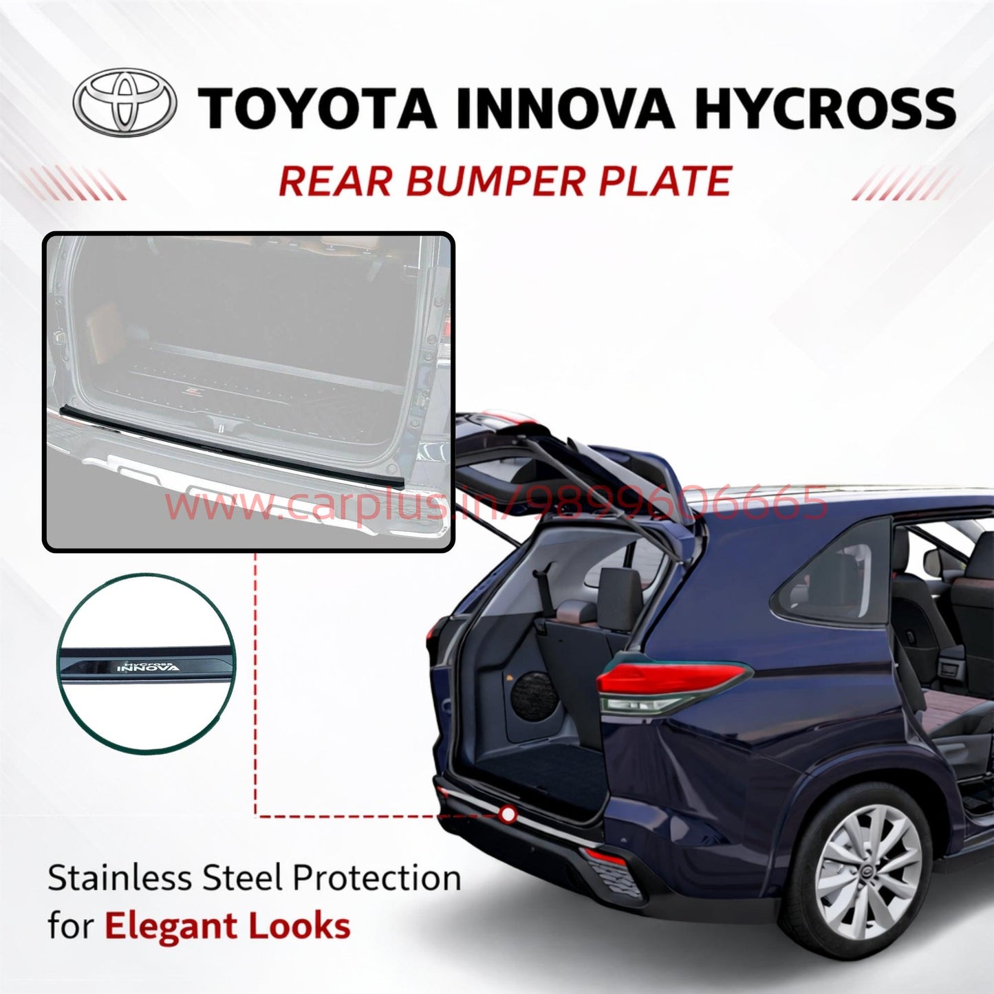
                  
                    Rear Bumper Plate for Toyota Hycross-REAR GUARDS-KMH-CARPLUS
                  
                