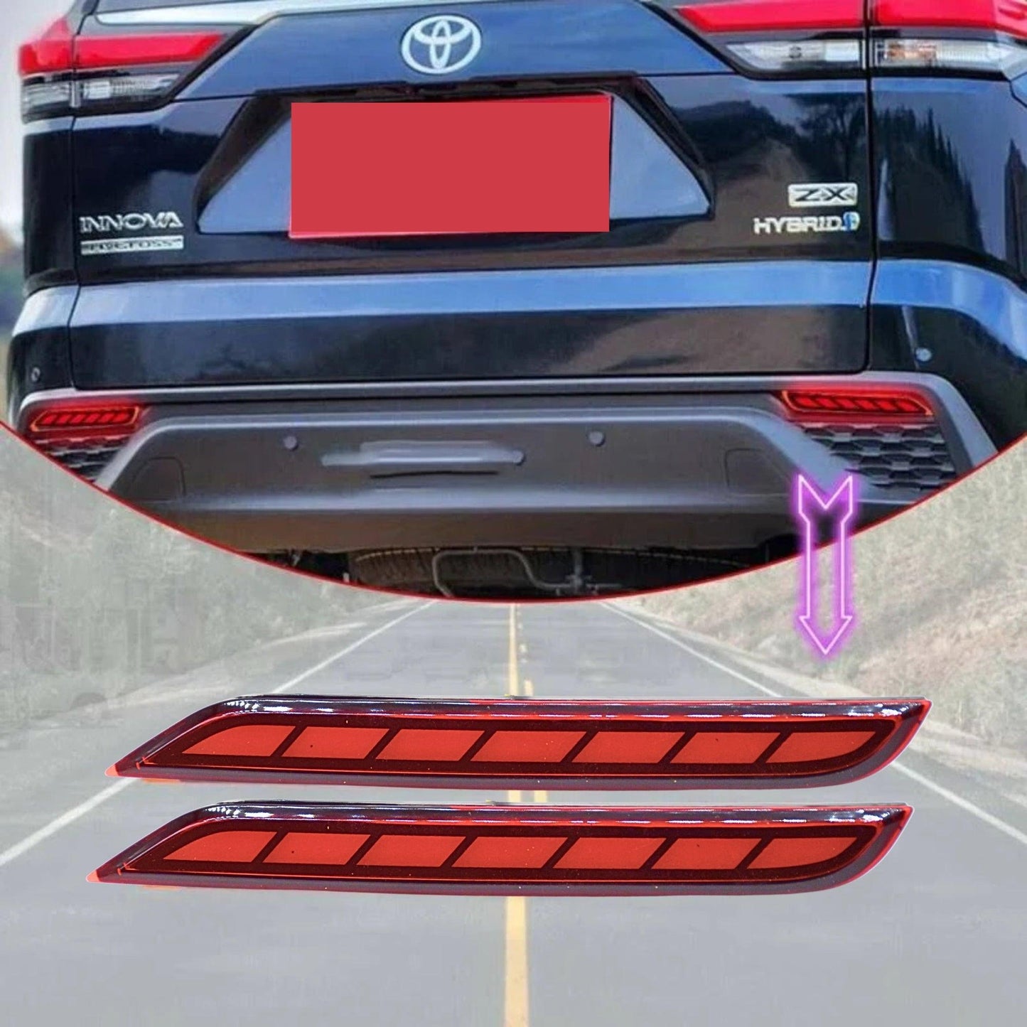 
                  
                    Rear Reflector for Toyota Innova Hycross-REAR REFLECTOR-RETRO-CARPLUS
                  
                