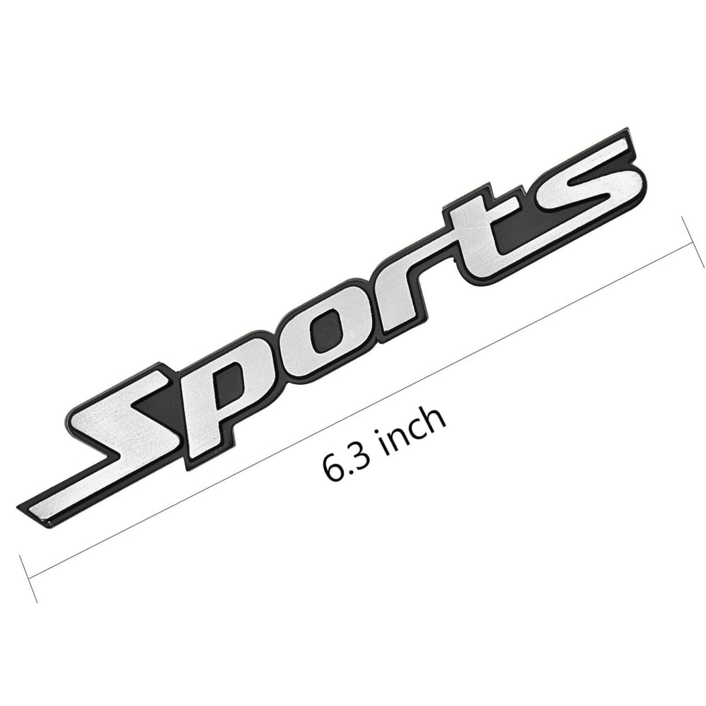 
                  
                    SPORTS Emblem 3D Badge-BADGES-CARPLUS-Silver & Black-CARPLUS
                  
                
