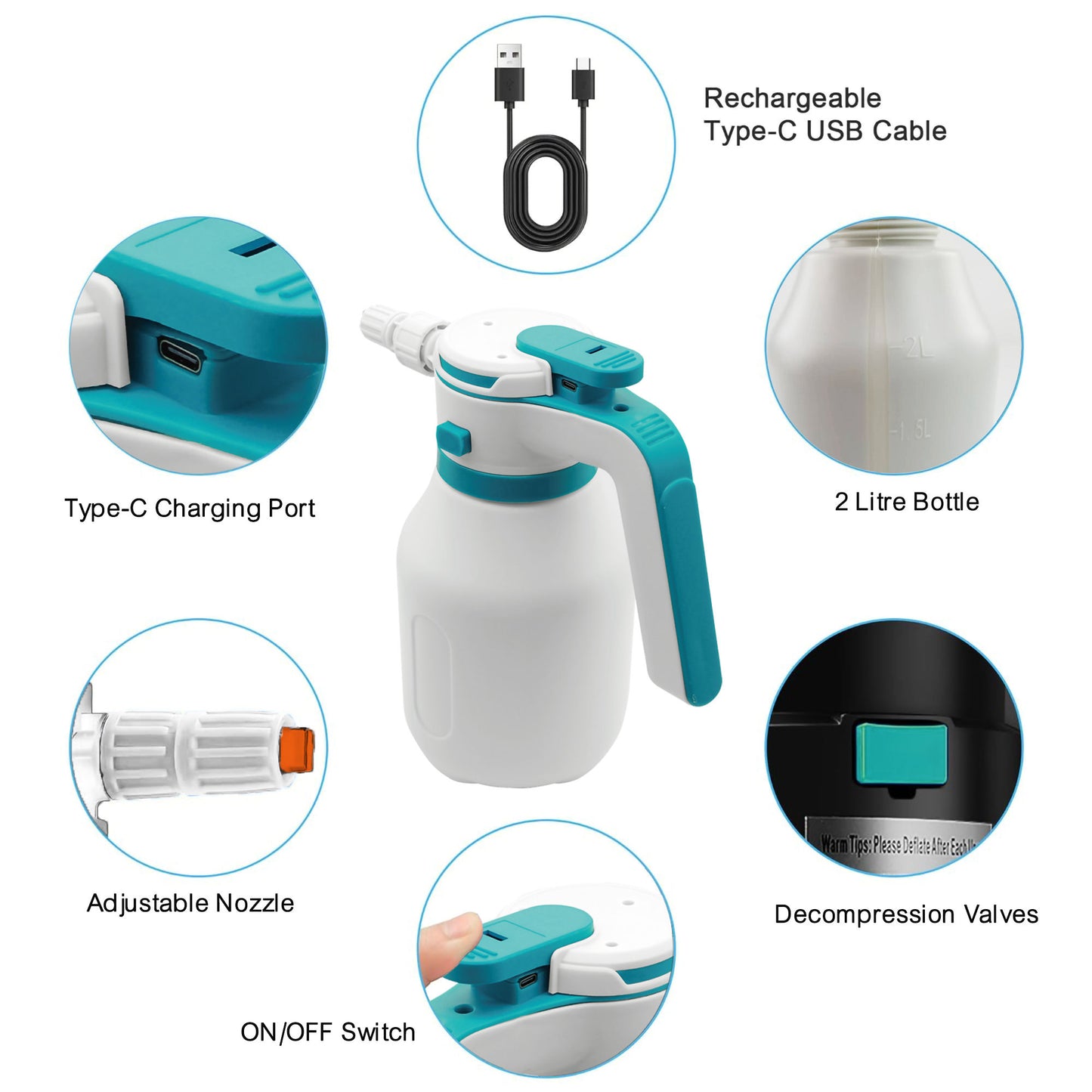 
                  
                    SNOW FOAM Electric Foam Sprayer (2L)-Blue-Electric Foam-SNOW FOAM-CARPLUS
                  
                