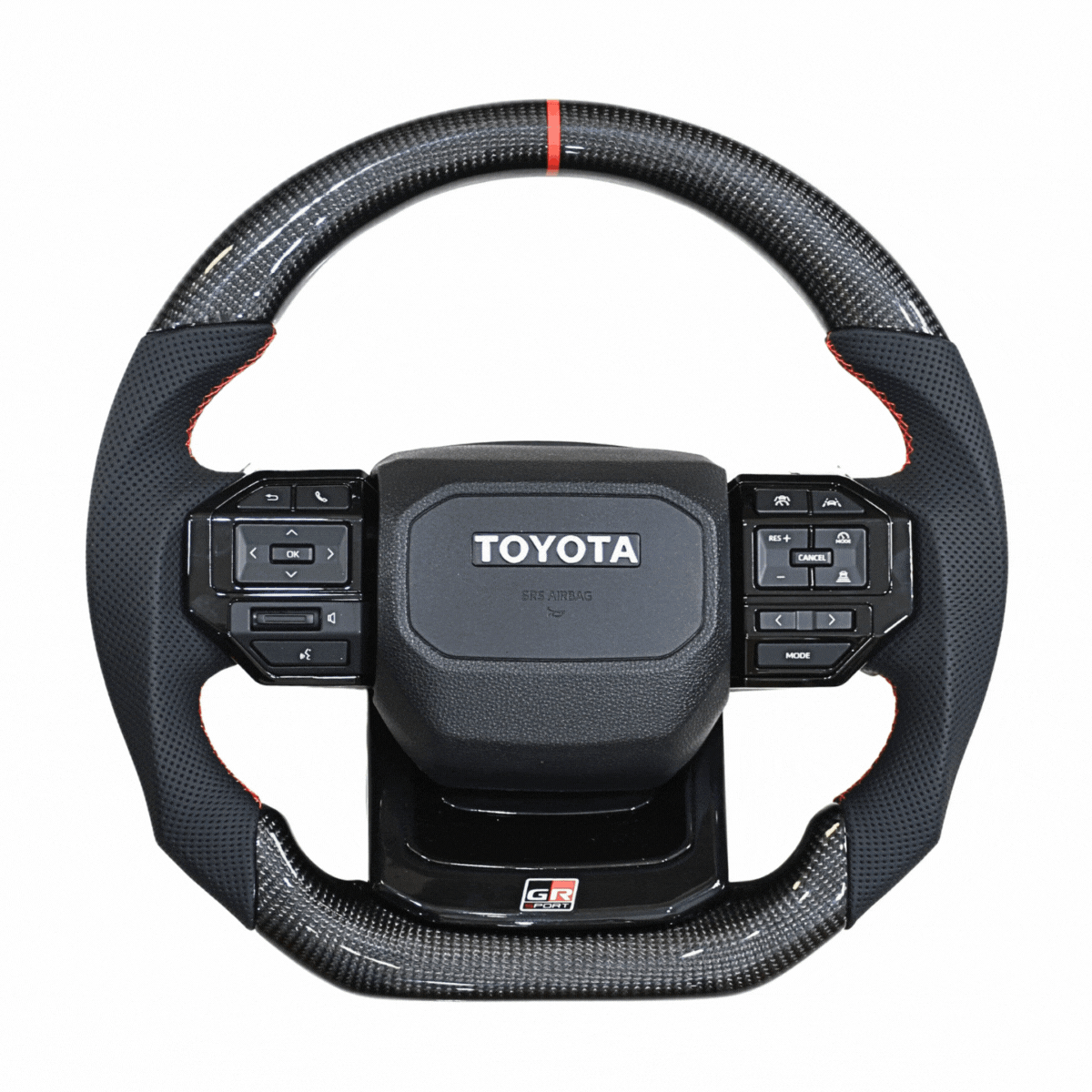 
                  
                    Steering Wheel for Toyota Crysta ( LC 250 Inspired )-STEERING WHEEL-RETRO-With Paddle Shifter-Real Carbon Fiber-CARPLUS
                  
                