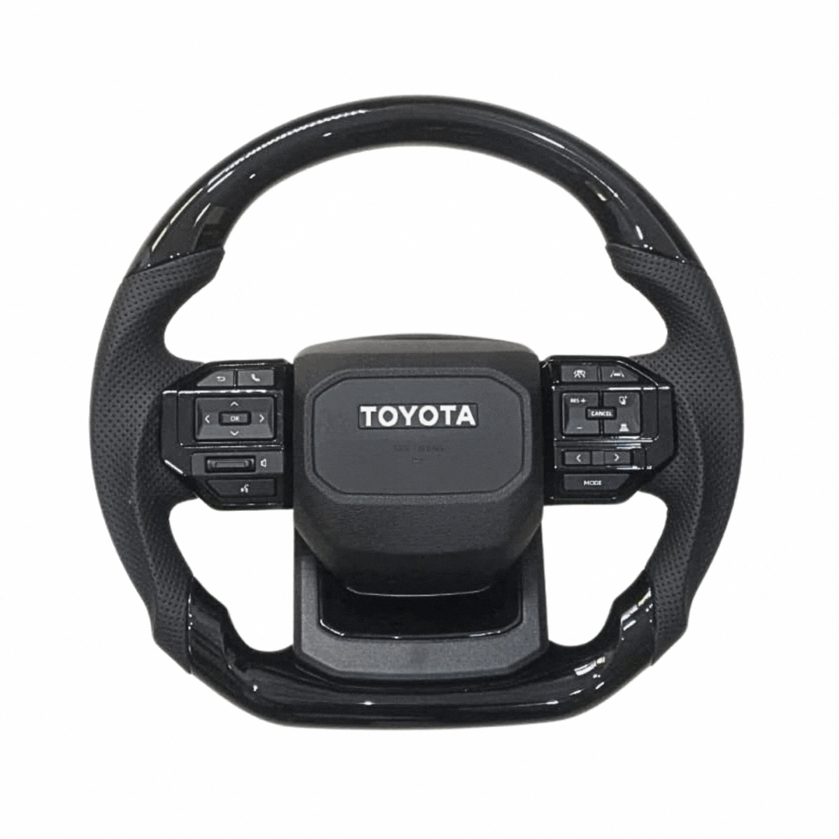 
                  
                    Steering Wheel for Toyota Crysta ( LC 250 Inspired )-STEERING WHEEL-RETRO-Without Paddle Shifter-Proper Piano-CARPLUS
                  
                