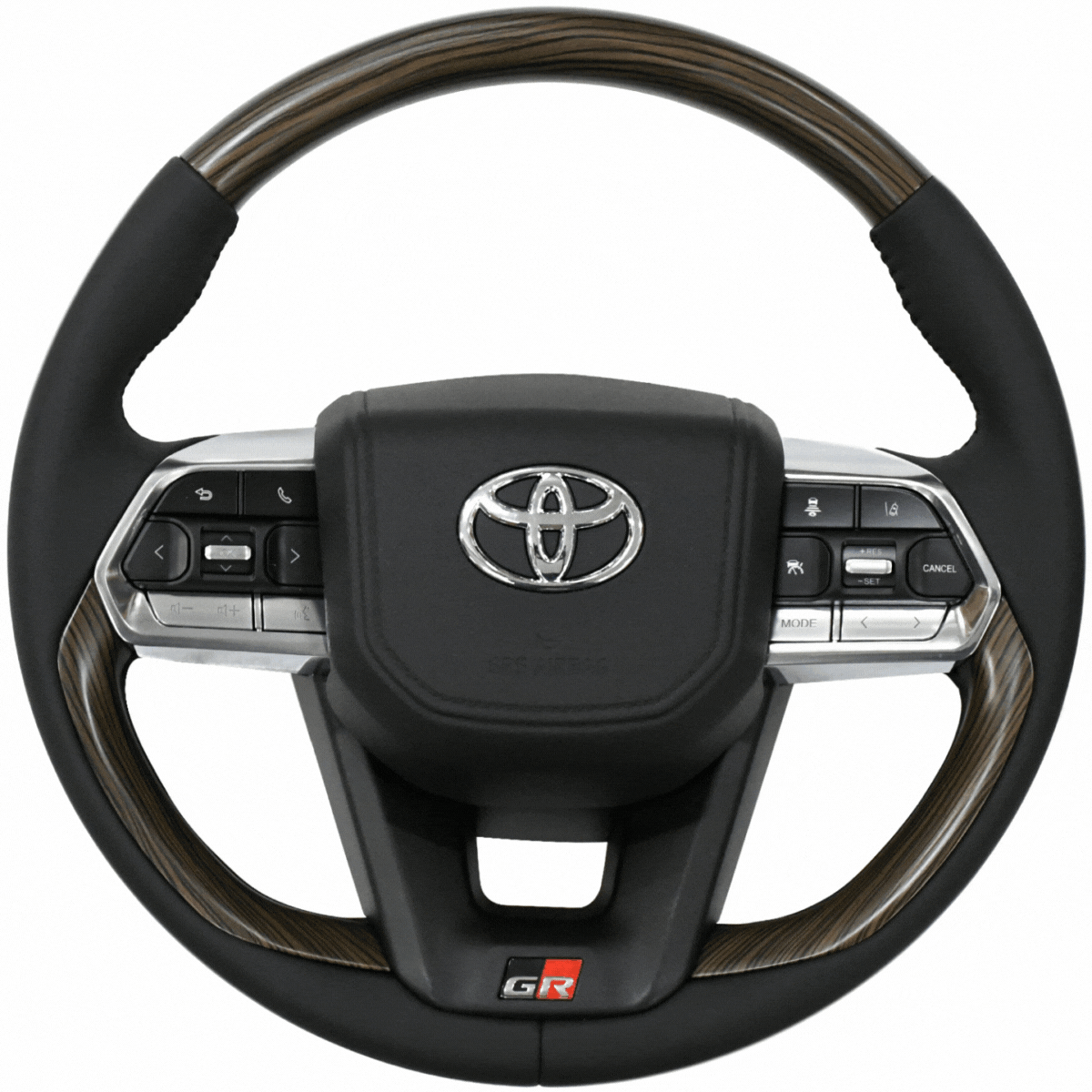 
                  
                    Steering Wheel for Toyota Crysta ( LC 300 Inspired )-STEERING WHEEL-RETRO-Without Paddle Shifter-Wooden-CARPLUS
                  
                