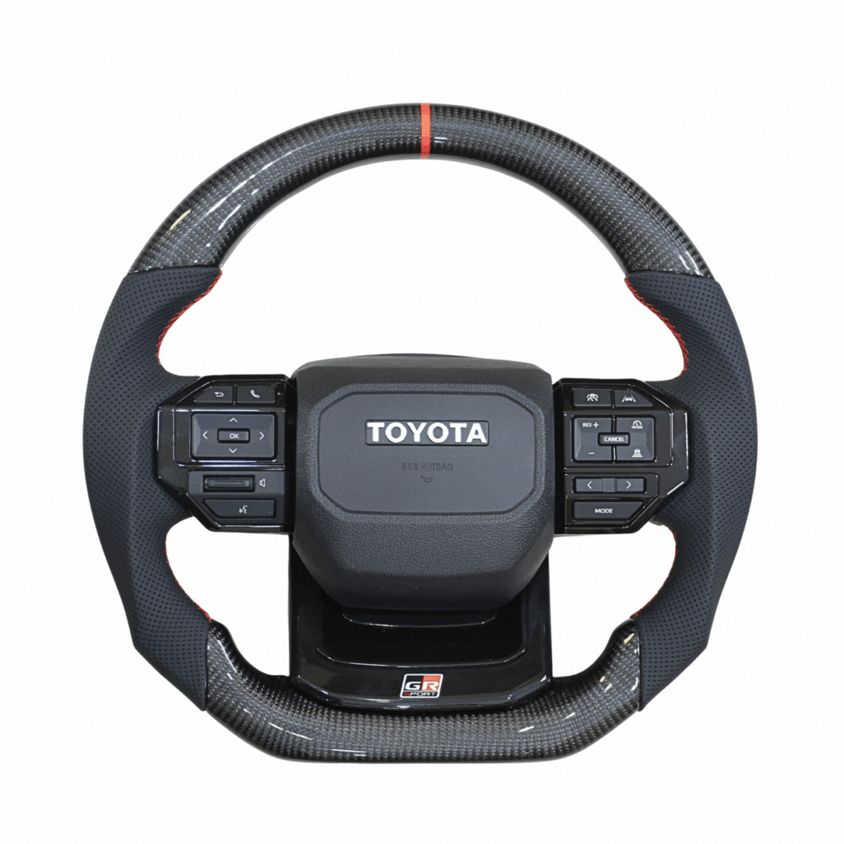 
                  
                    Steering Wheel for Toyota Hycross ( LC 250 Inspired )-STEERING WHEEL-RETRO-Without Paddle Shifter-Real Carber-CARPLUS
                  
                