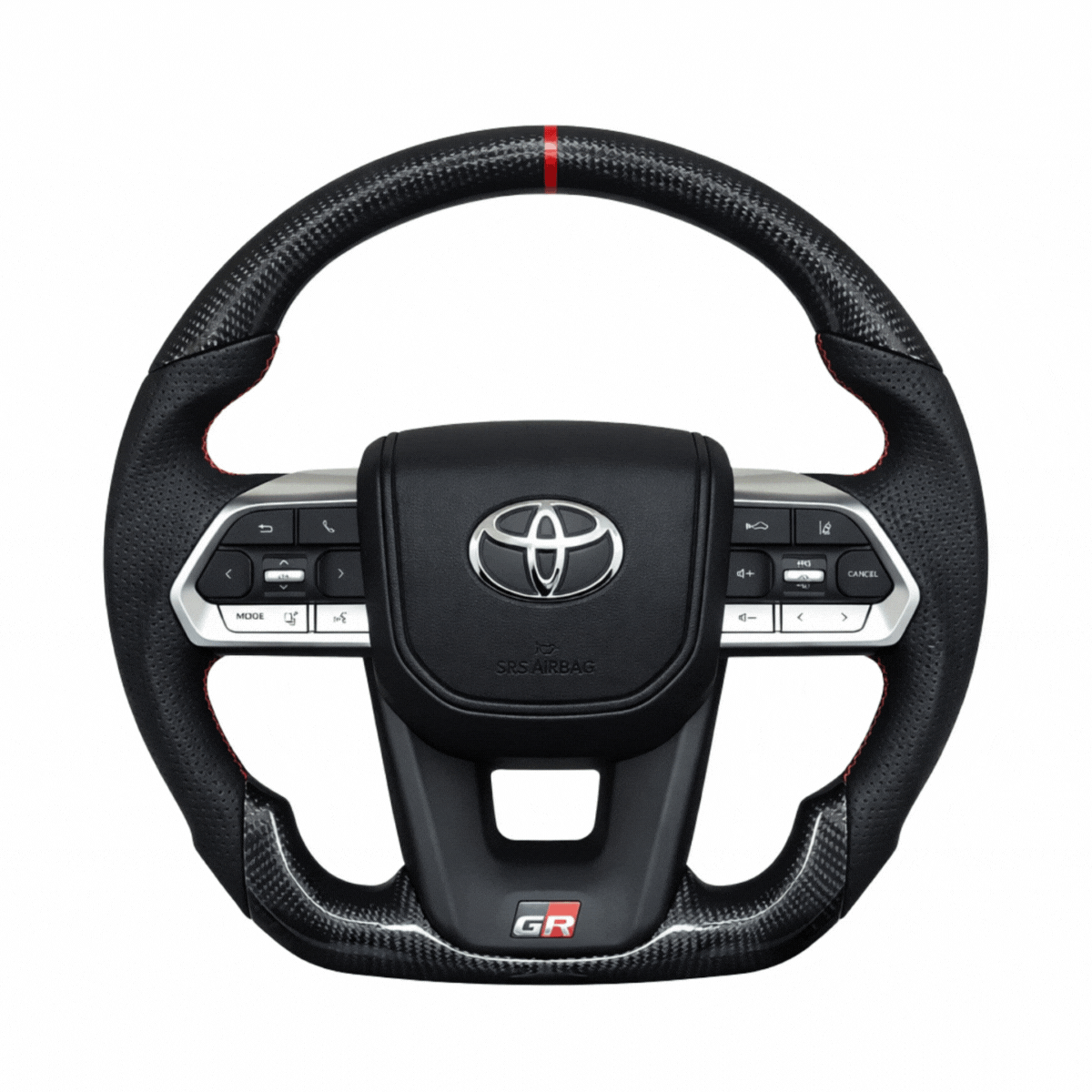 
                  
                    Steering Wheel for Toyota Hycross ( LC 300 Inspired )-STEERING WHEEL-RETRO-Without Paddle Shifter-Real Carbon-CARPLUS
                  
                