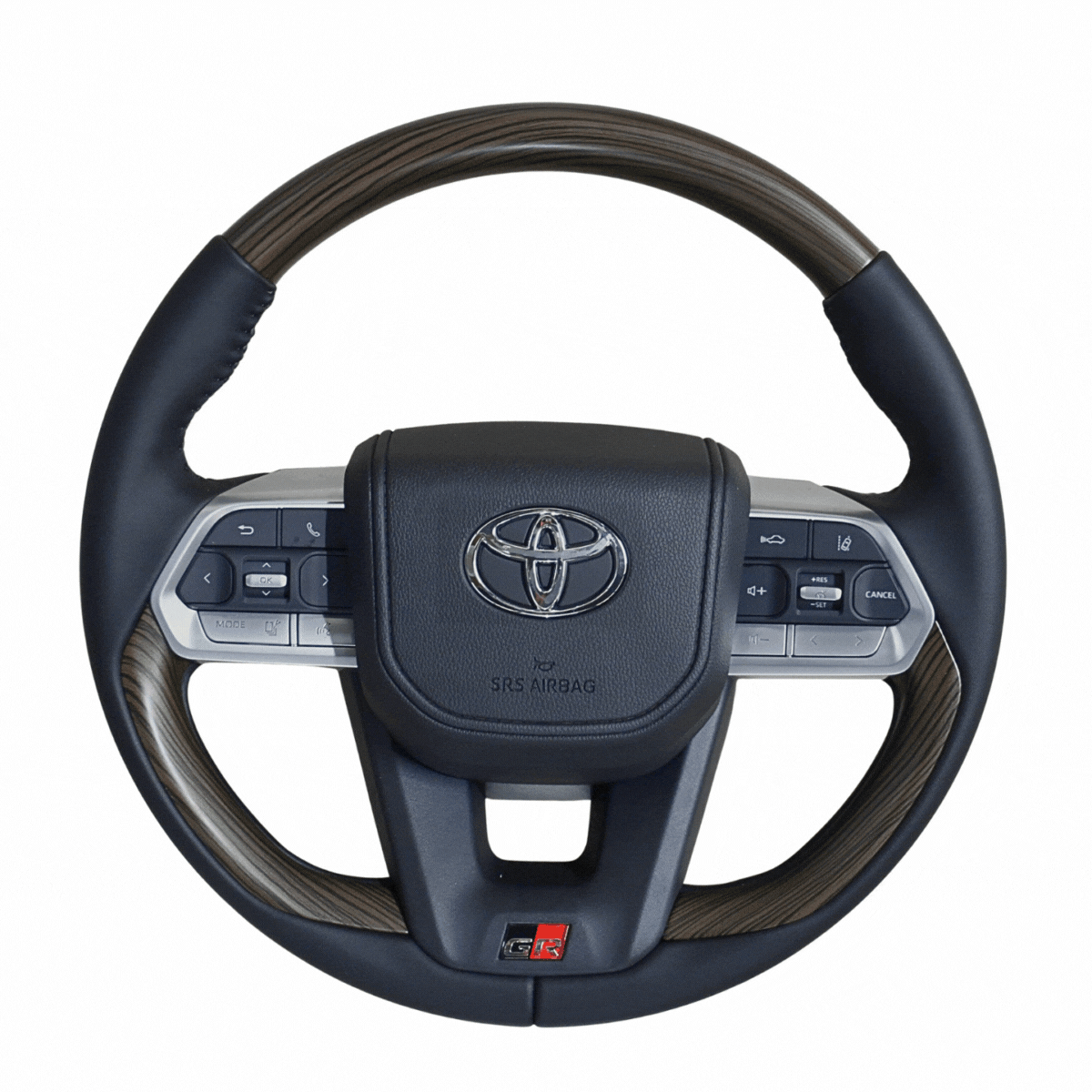 
                  
                    Steering Wheel for Toyota Hycross ( LC 300 Inspired )-STEERING WHEEL-RETRO-Without Paddle Shifter-Wooden-CARPLUS
                  
                