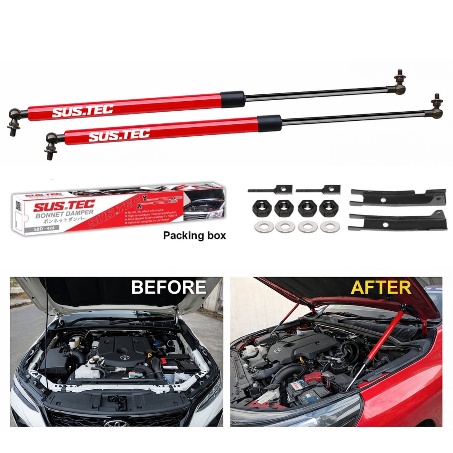 
                  
                    Sustec Bonnet Damper for Toyota Fortuner-BONNETS-SUSTEC-CARPLUS
                  
                