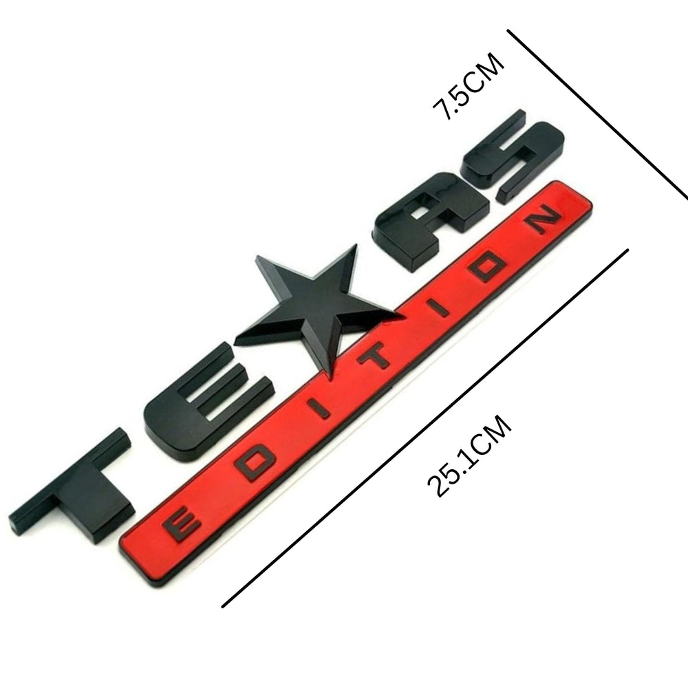 
                  
                    TEXAS EDITION Emblem 3D Badge-BADGES-CARPLUS-Black & Red-CARPLUS
                  
                