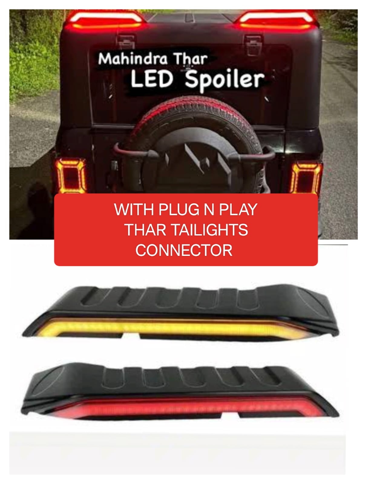 
                  
                    THAR Spoiler with Connector (G-WAGON Style)-SPOILER-RETRO SOLUTIONS-CARPLUS
                  
                