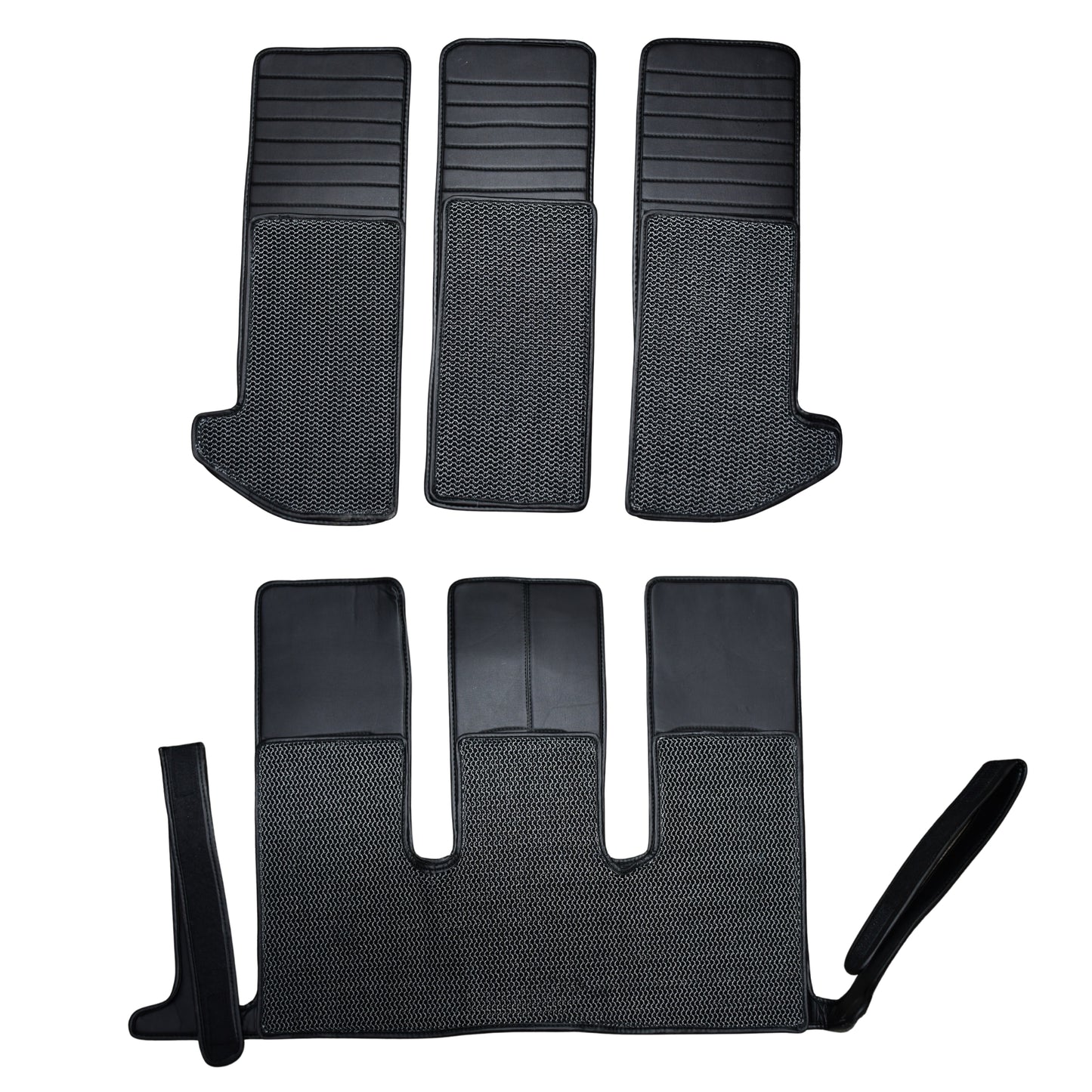 
                  
                    Top Gear 4D Boss HC Leatherite Car Mats for Toyota Vellfire - Black (HC-Silver // Black)-7D MATS-TOP GEAR-CARPLUS
                  
                