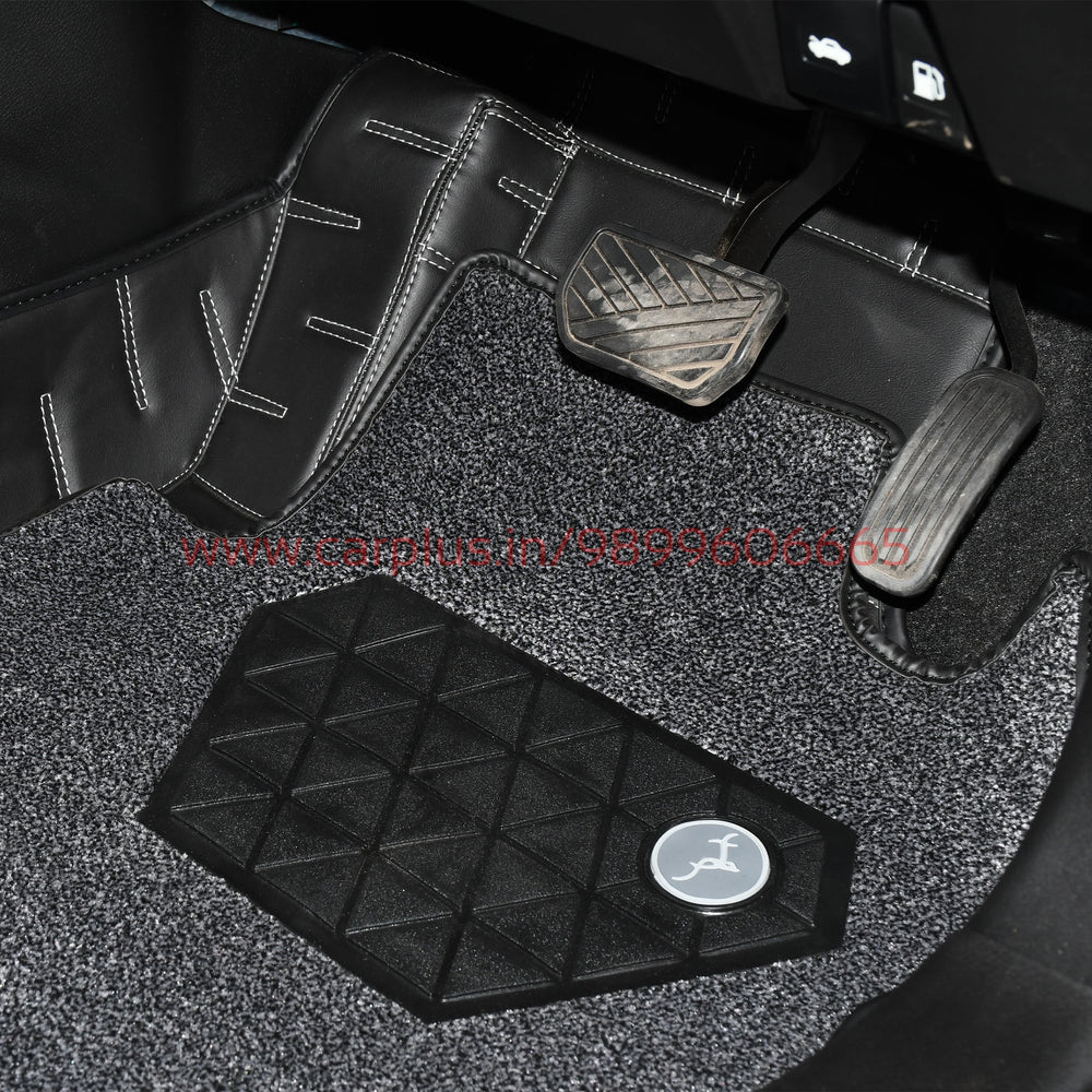 Top Gear 4D Pristine Coral Car Mats for Grand Vitara-Black(UM-Grey/Black)-7D MATS-TOP GEAR-CARPLUS