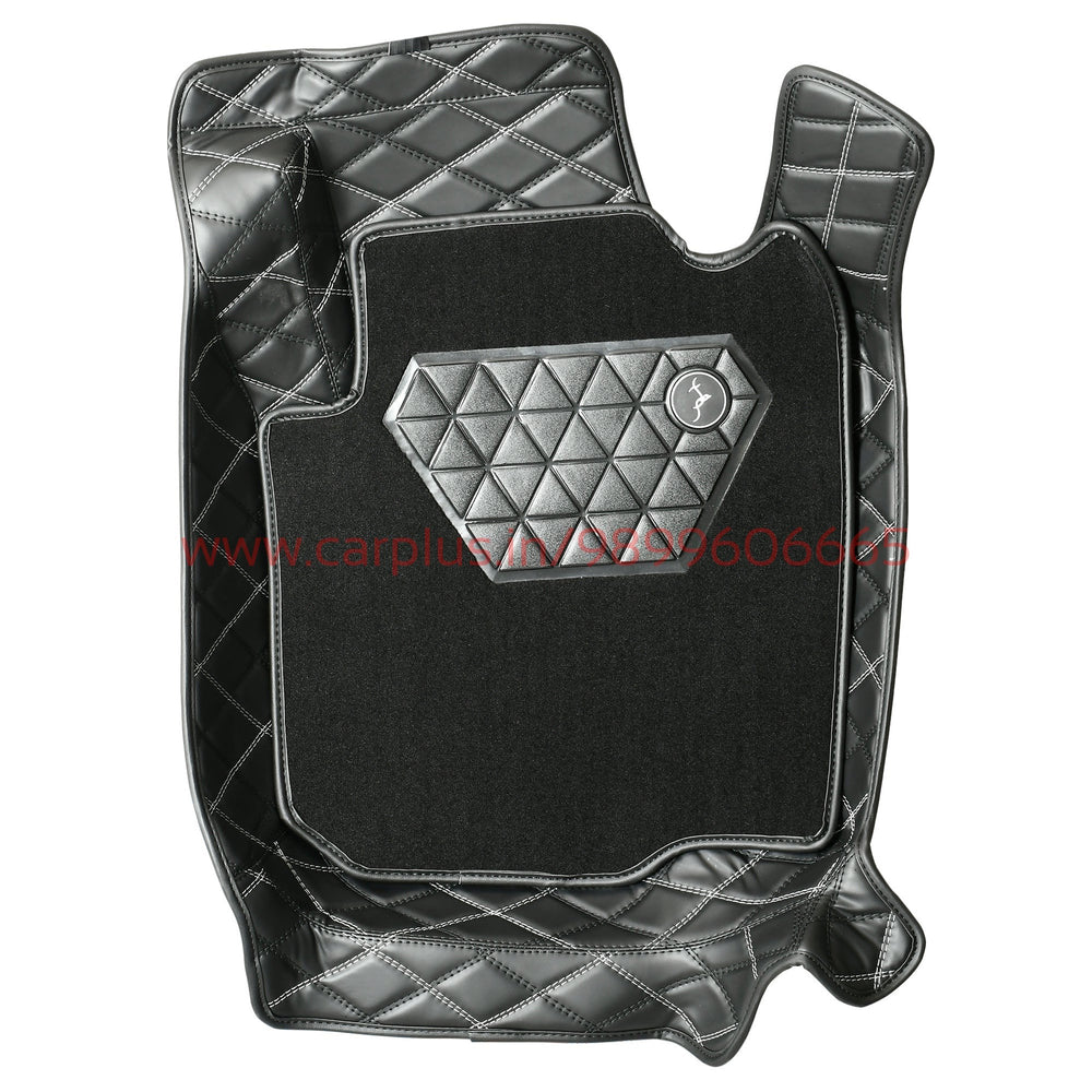 Top Gear 4D Pristine Coral Car Mats for Toyota Hyryder-Crown Black (UM-Pepper)-7D MATS-CARPLUS-CARPLUS