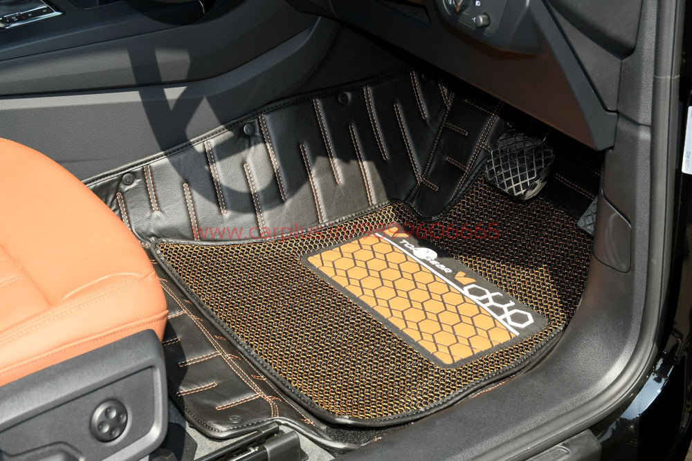 Top Gear 4D Rody HC Leatherite Car Mats for Audi Q5 II-Black(HC-Rust//Black)-7D MATS-TOP GEAR-CARPLUS