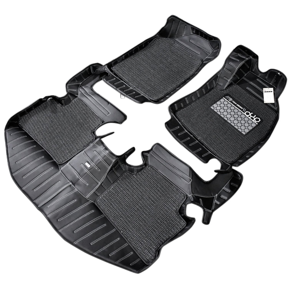 Top Gear 4D Rody HC Leatherite Car Mats for Hyundai Creta 2024-Black-(HC-Silver//Black)-TOP GEAR-CARPLUS