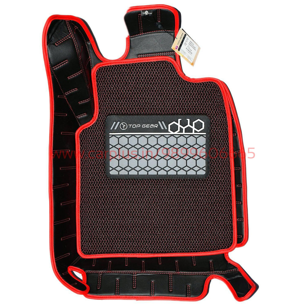 Top Gear 4D Rody HC Leatherite Car Mats for Hyundai Venue AT-Red//Black(HC-Red//Black)-7D MATS-TOP GEAR-CARPLUS
