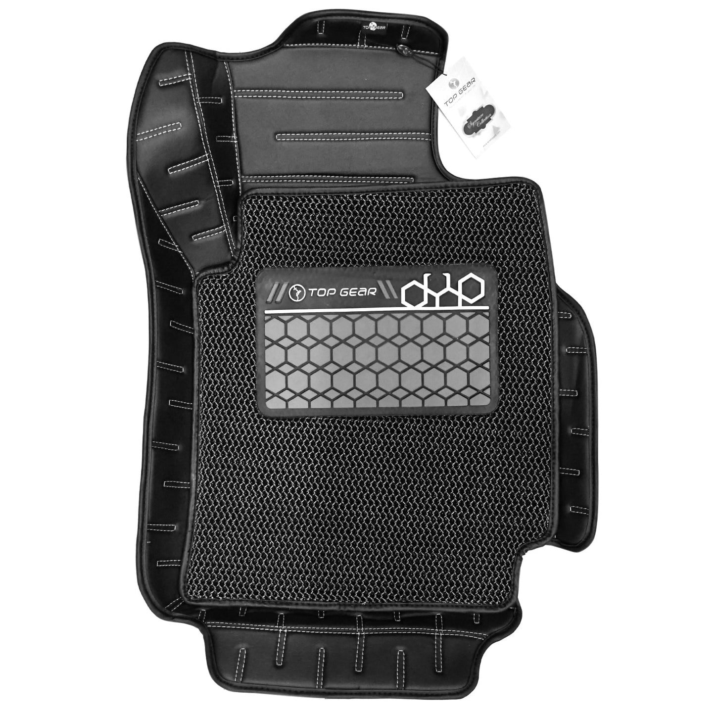
                  
                    Top Gear 4D Rody HC Leatherite Car Mats for Hyundai Verna III-AT - Black ( HC-Silver // Black)-TOP GEAR-CARPLUS
                  
                