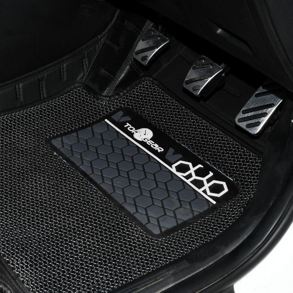 Top Gear 4D Rody Leatherite Car Mats for Hyundai Creta 2020(Gen 2nd)-Black-7D MATS-TOP GEAR-CARPLUS