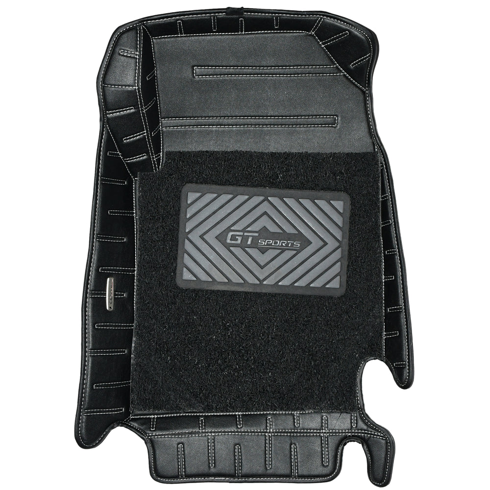 
                  
                    GT Sports 7D Leatherite Car Mats With Grass for Hyundai Verna 6th Gen-Black With Silver Stiching(GM-Black)
                  
                