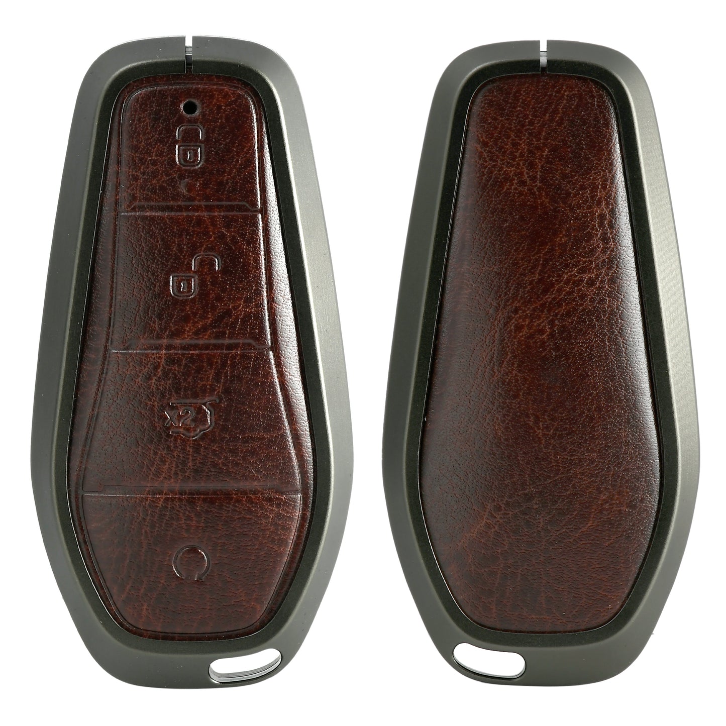 
                  
                    KMH Aluminium Alloy with Leather Car Key Cover Compatible for BYD Atto-3 4 Button Smart Key
                  
                