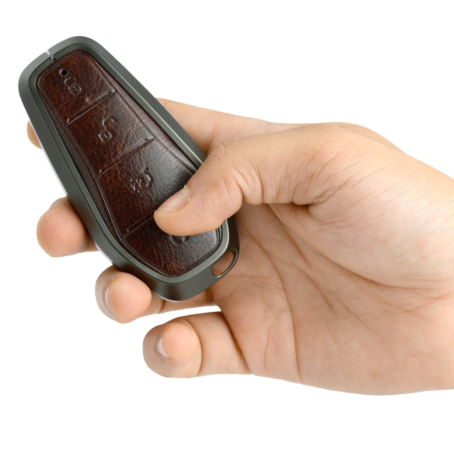 
                  
                    KMH Aluminium Alloy with Leather Car Key Cover Compatible for BYD Atto-3 4 Button Smart Key
                  
                