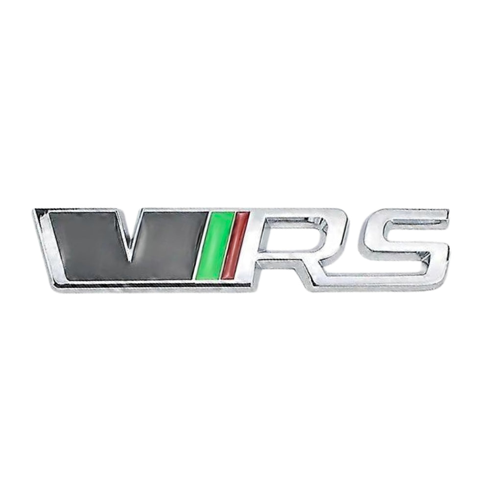 VRS Emblem 3D Badge Chrome-BADGES-CARPLUS-Red & Black-CARPLUS