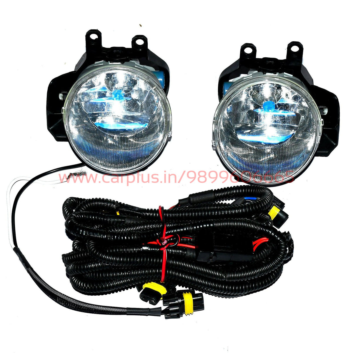 BEVINSEE Pair Clear Fog Lights For Toyota Yaris Hatchback 2009-2011 – Front Left & Right