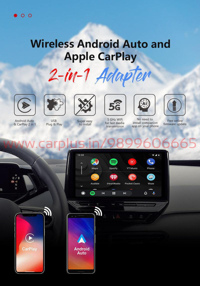 Wireless Apple Car Play and Android Box (U2-X Pro-CPA 300) – CARPLUS