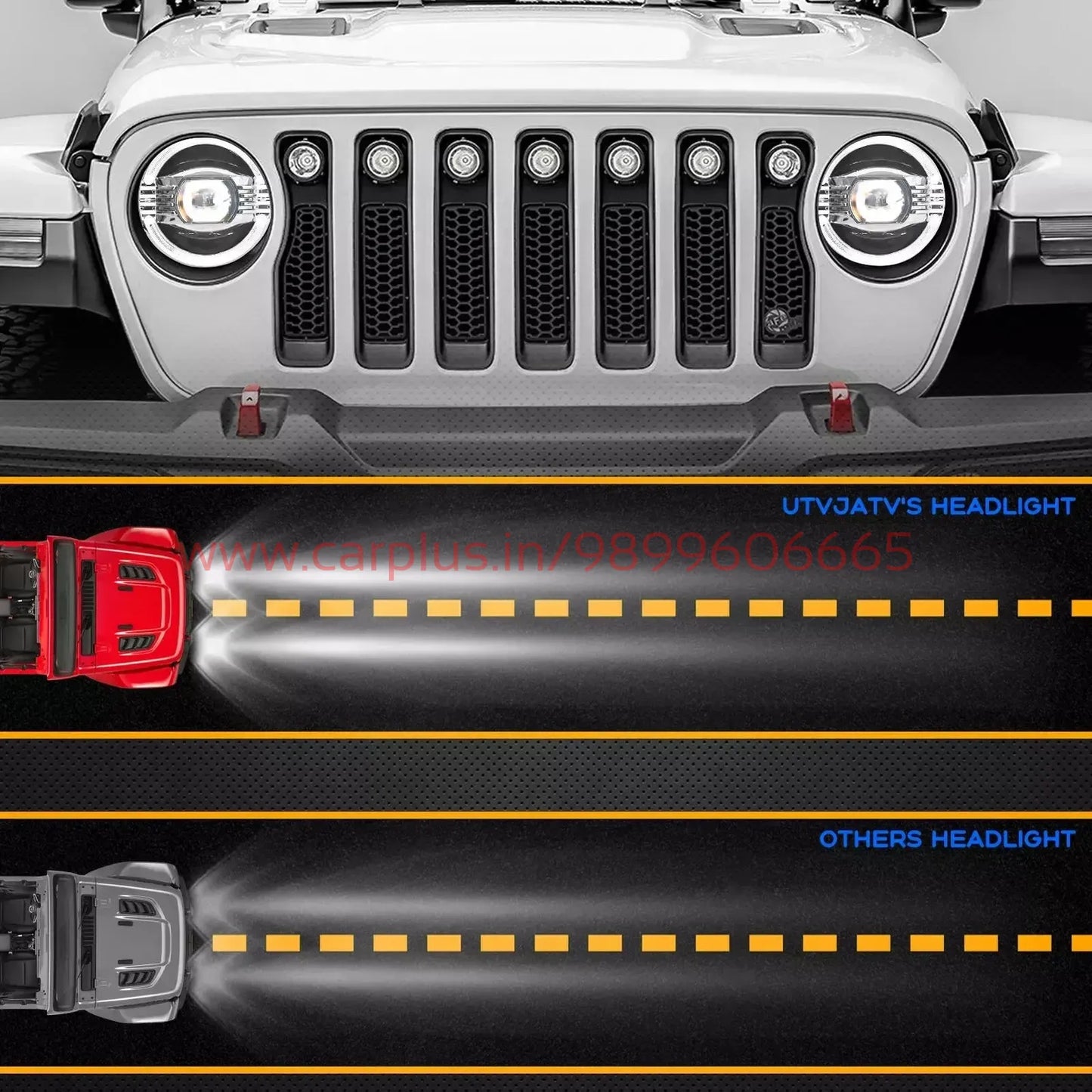 
                  
                    New Design Powerful Wrangler HeadLight for Mahindra Thar-AFTERMARKET HEAD LIGHT-RETRO-CARPLUS
                  
                