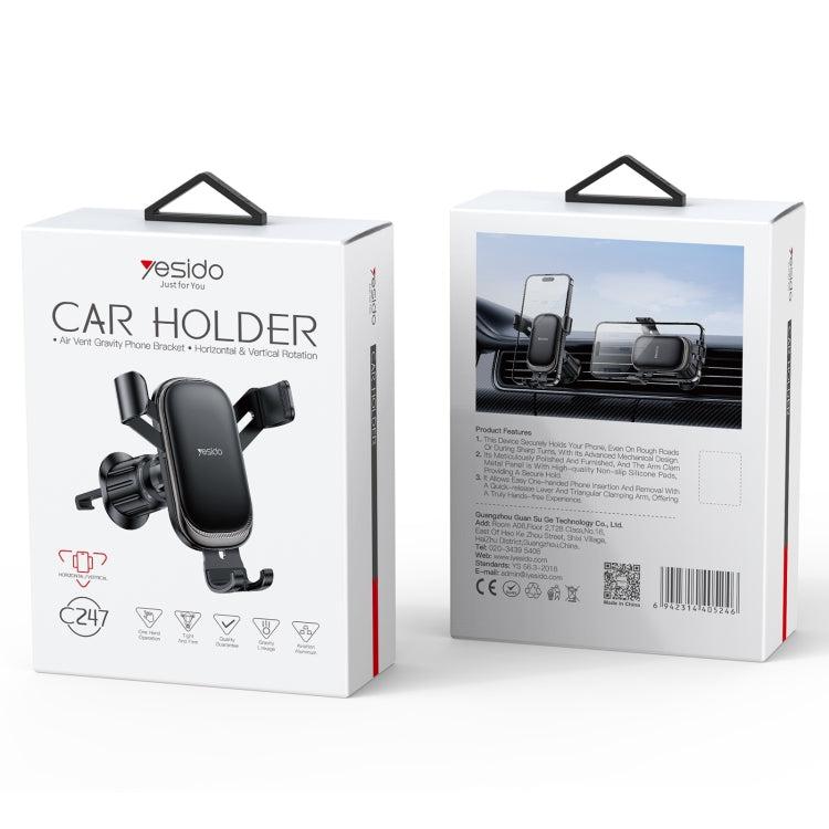 
                  
                    YESIDO C247 Air Vent Gravity Car Holder(Black)-MOBILE HOLDER-YESIDO-CARPLUS
                  
                
