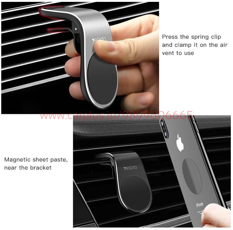 
                  
                    Yesido C64 L Shape Air Vent Clip YESIDO MOBILE HOLDER.
                  
                