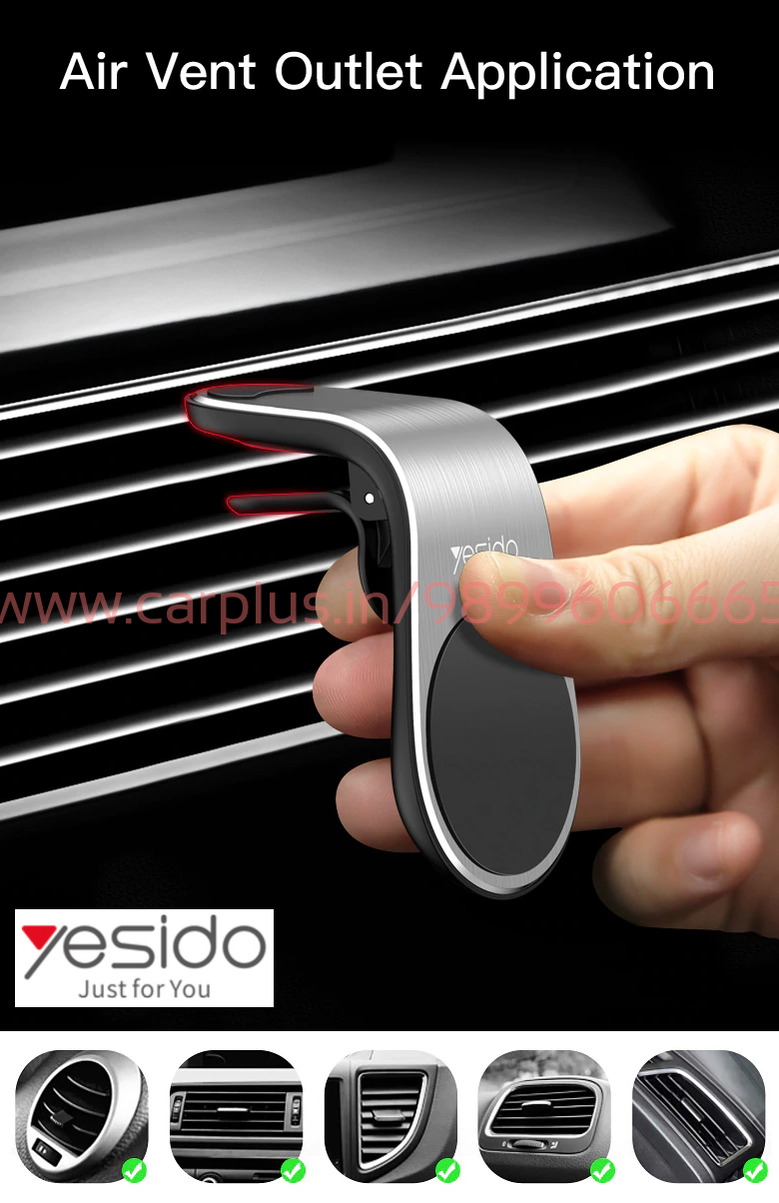 
                  
                    Yesido C64 L Shape Air Vent Clip YESIDO MOBILE HOLDER.
                  
                