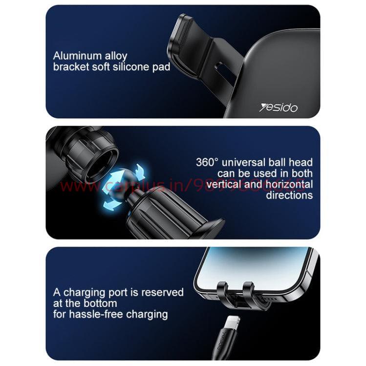 
                  
                    YESIDO C247 Air Vent Gravity Car Holder(Black)-MOBILE HOLDER-YESIDO-CARPLUS
                  
                